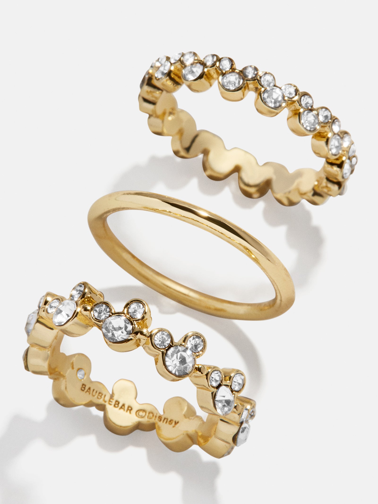 Disney Mickey Mouse Ring Set - Gold/Pav??