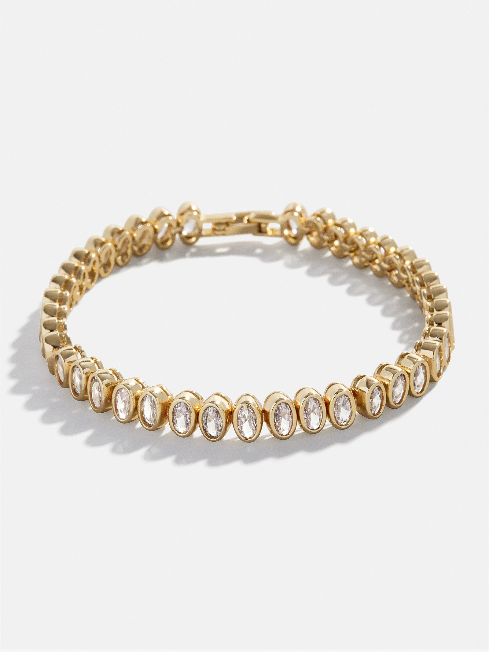 Claudia Tennis Bracelet - Oval Bezel - Image 3
