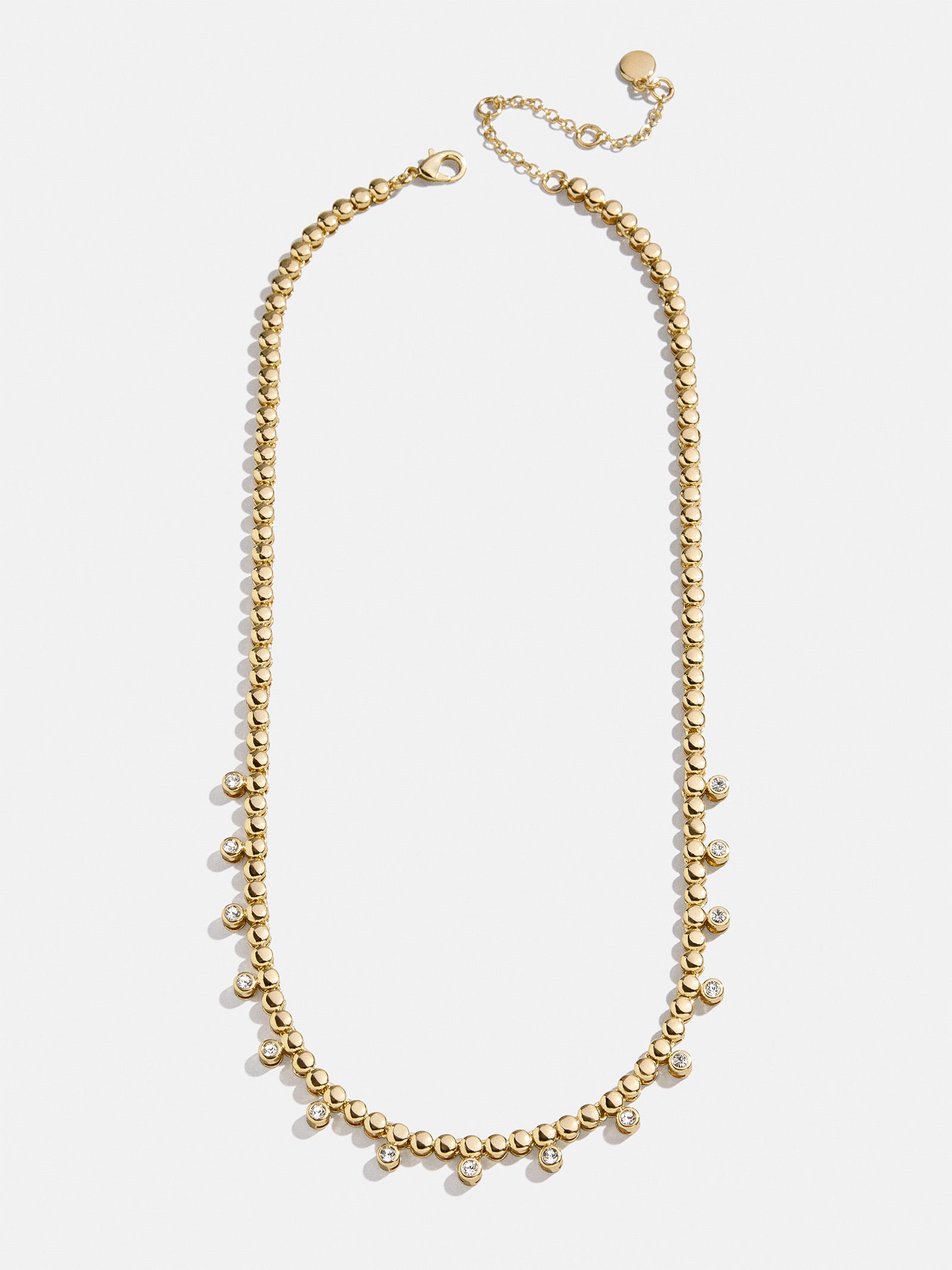 Joelle Pisa Beaded Necklace - Circle Bezel - Image 3