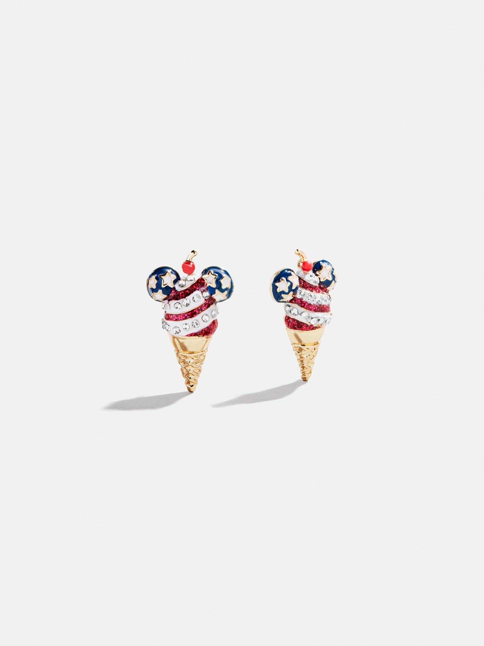 Disney Mickey Mouse Americana Ice Cream Earrings - Red. White. & Blue