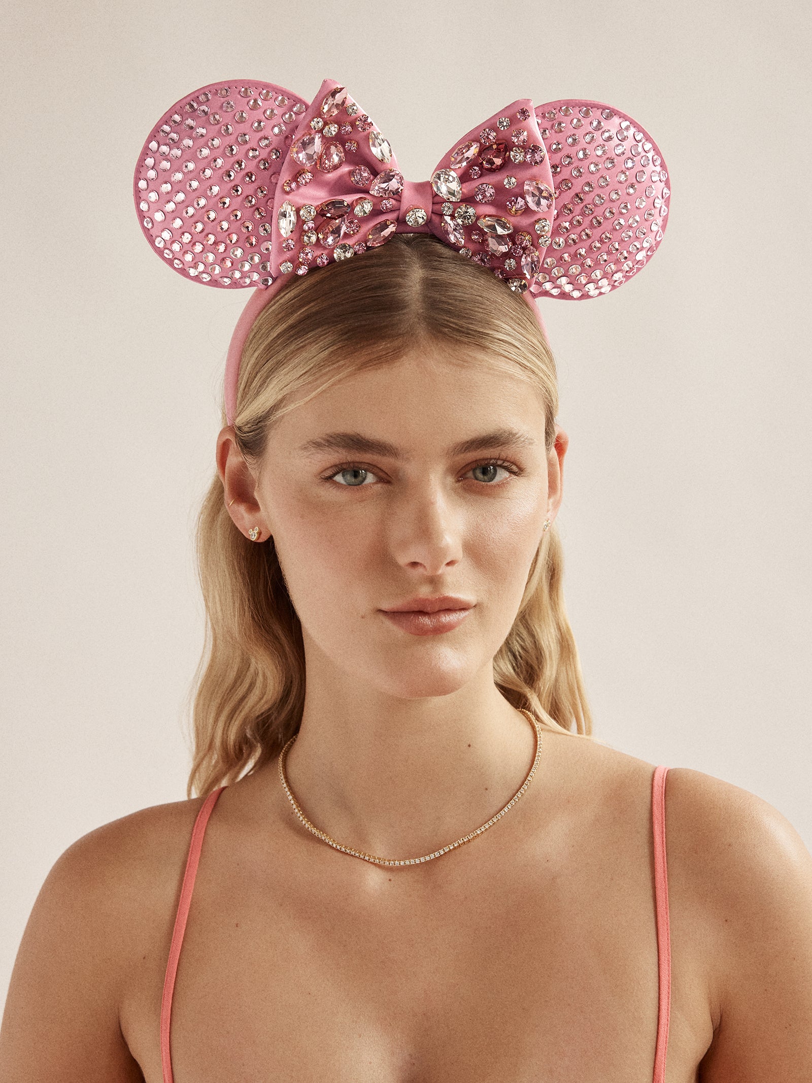 Disney Minnie Mouse Pink Crystal Ears Headband - Minnie Mouse Pink Crystal Ears - Image 2