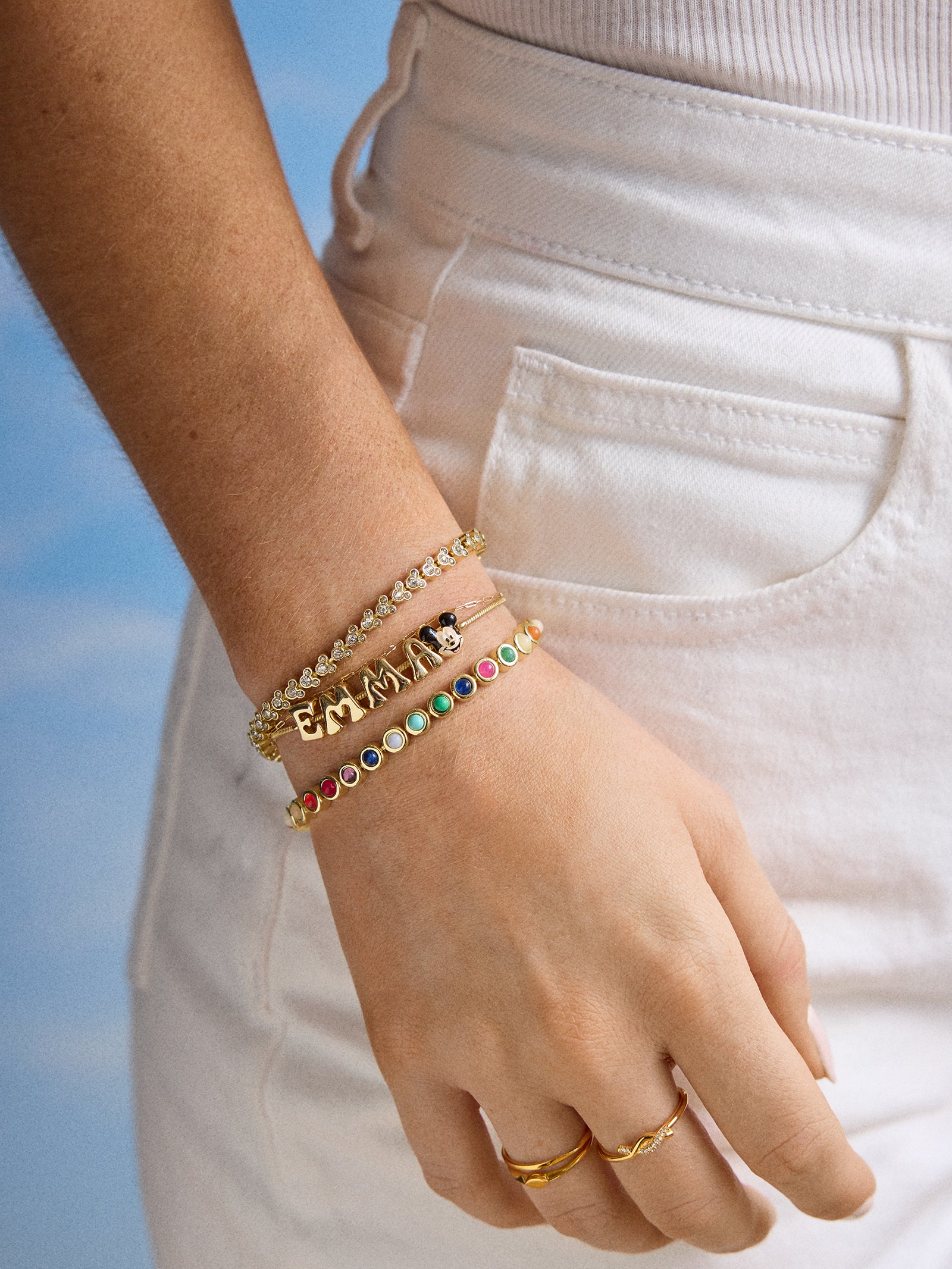 Disney Mickey Mouse Bubble Slider Custom Bracelet - Mickey Mouse - Image 2