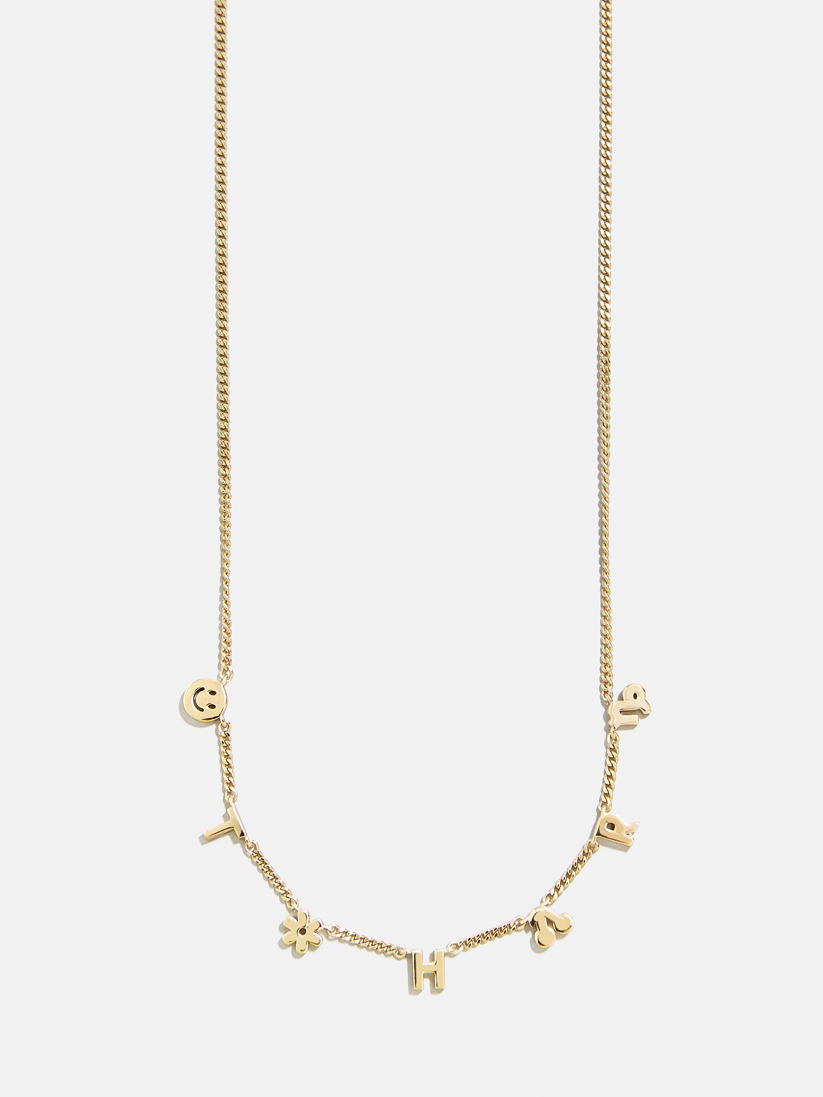Mini 18K Gold Custom Icon Necklace - 18K Gold - Image 3