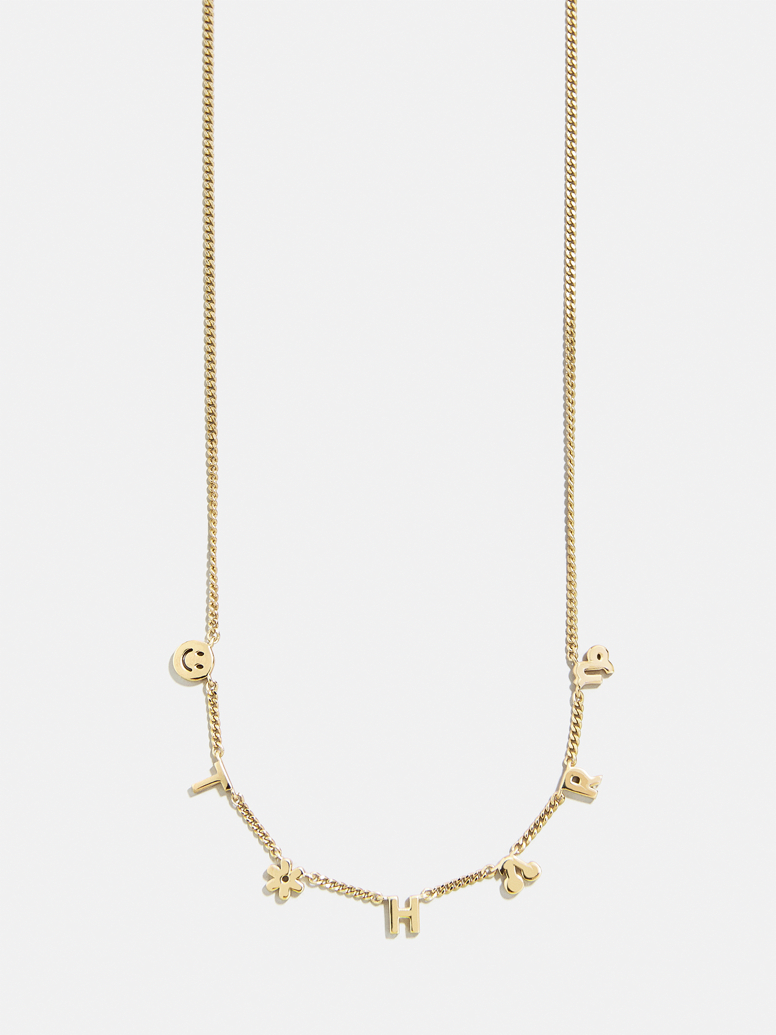 Mini 18K Gold Custom Icon Necklace - 18K Gold
