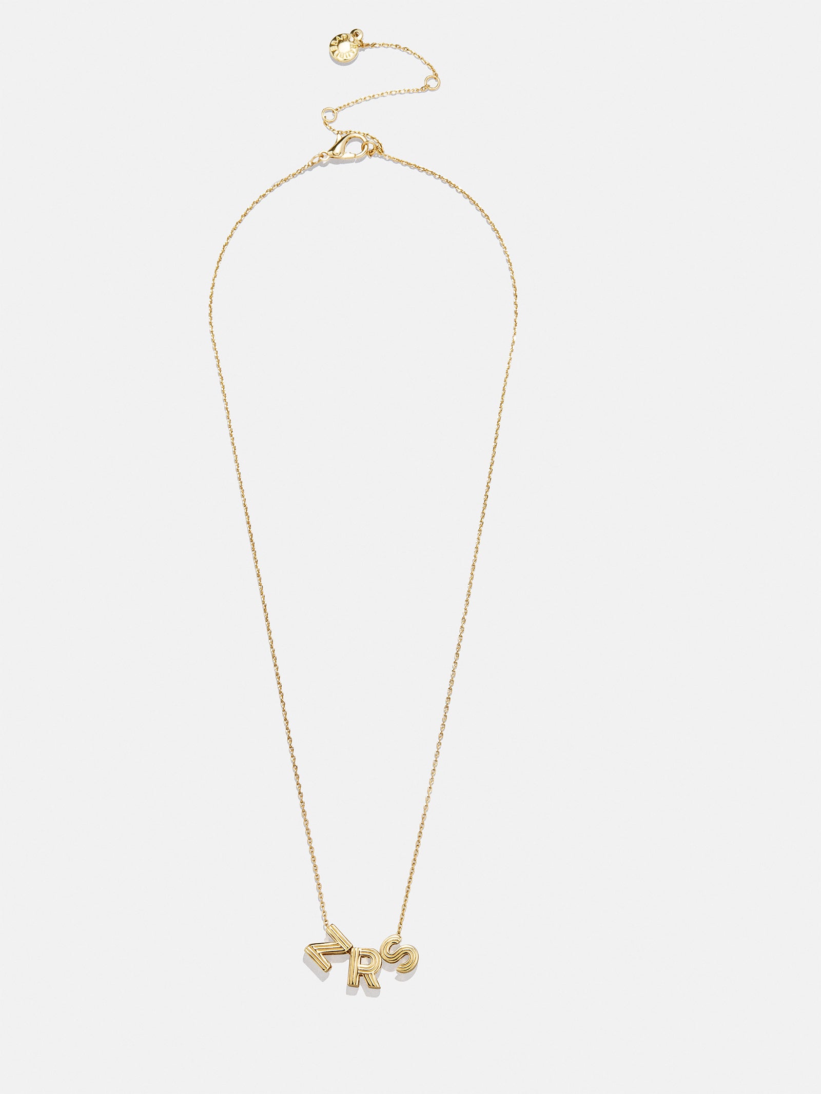 Retro Letter Custom Necklace - Retro Bubble Letter - Image 3
