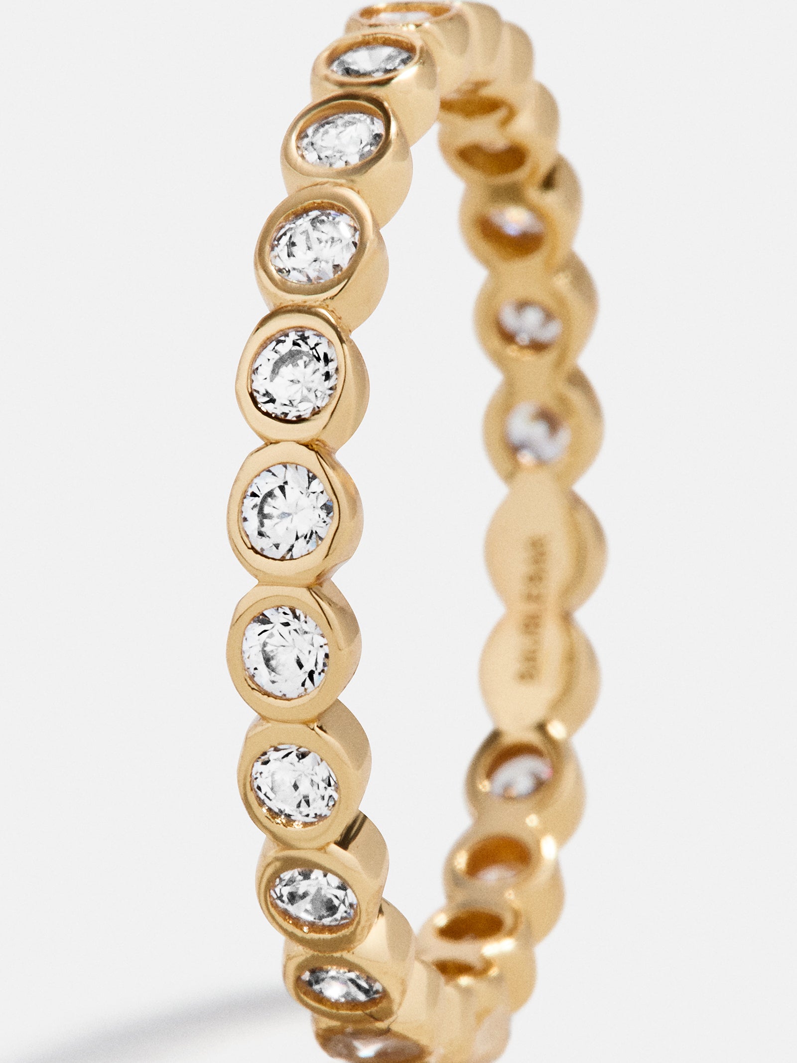 Amalie 18K Gold Ring - Gold/Pav?? - Image 3