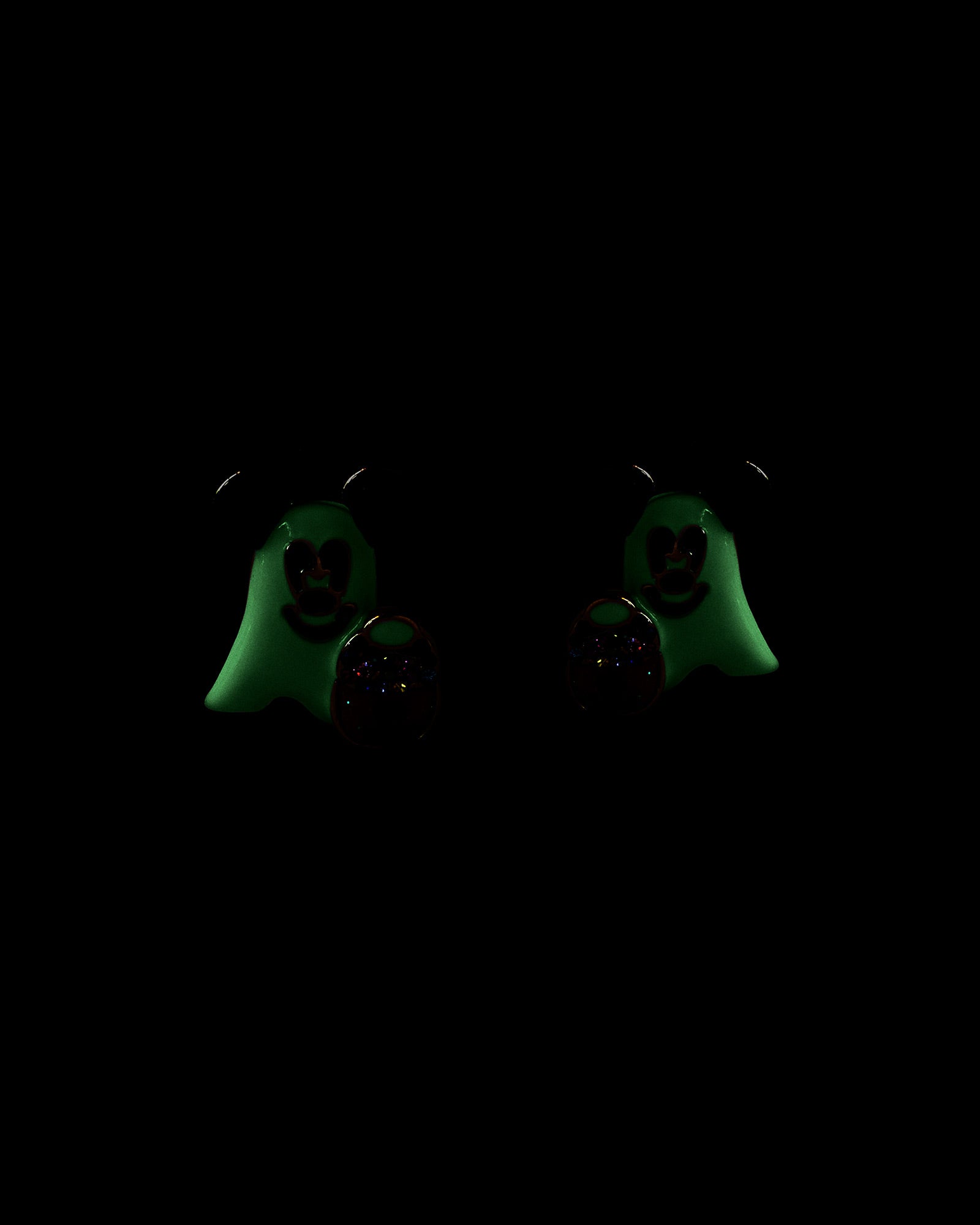 Disney Mickey Mouse Glow-In-The-Dark Ghost Earrings - Ghost - Image 2