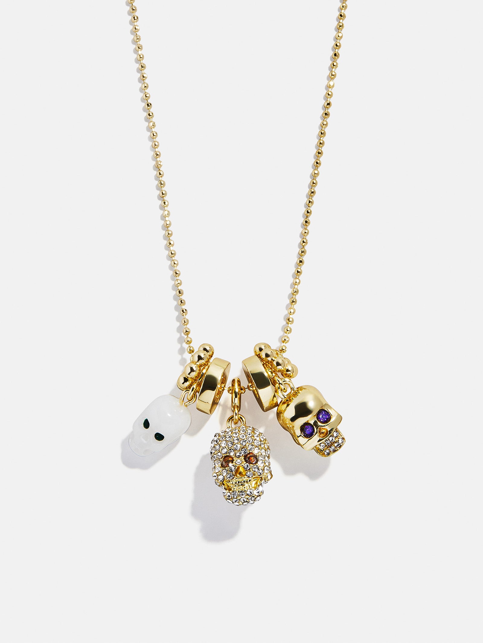 To Die For Charm Necklace - Gold/Pav??