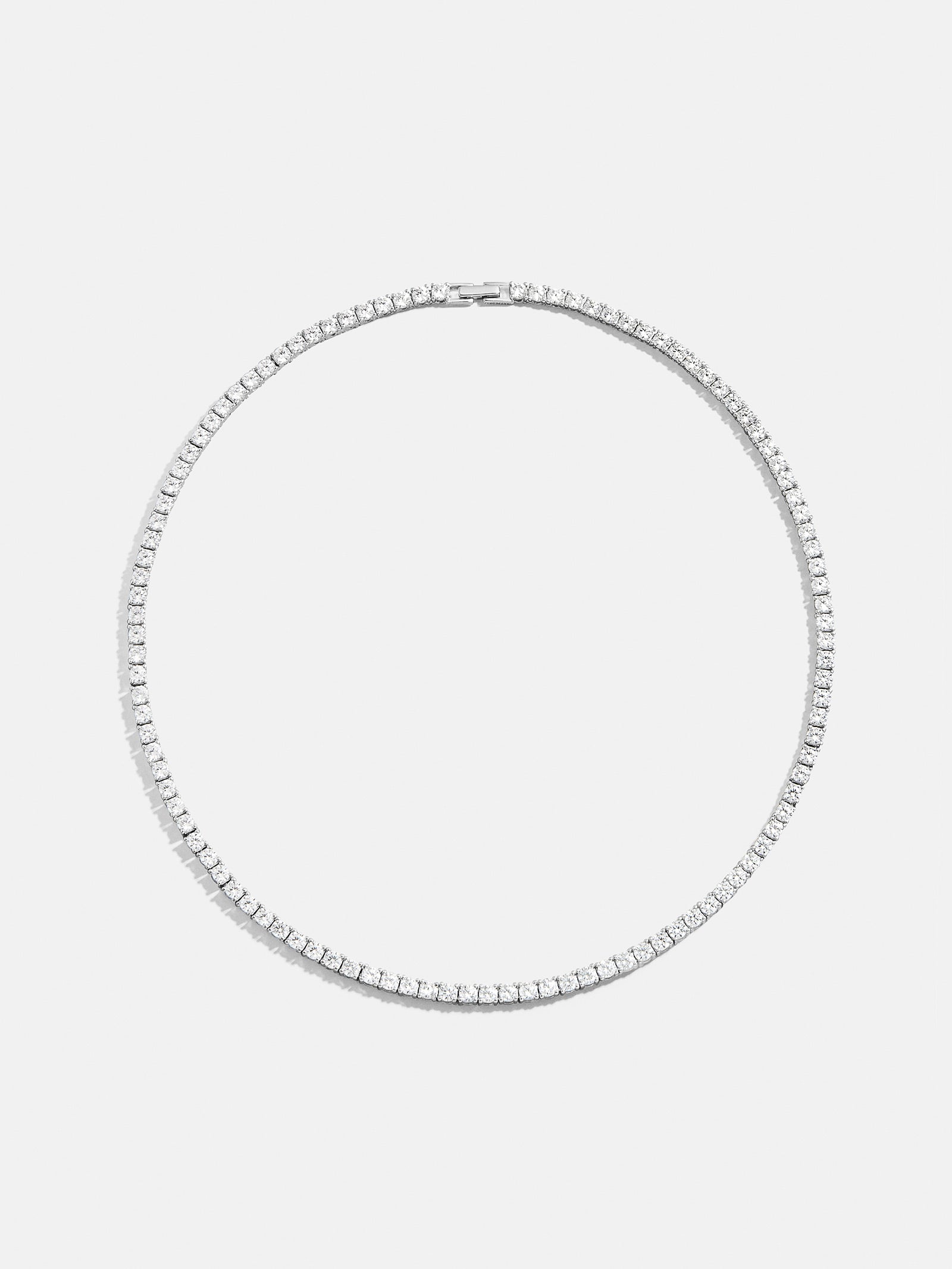 Billie Sterling Silver Tennis Necklace - Sterling Silver - Image 10