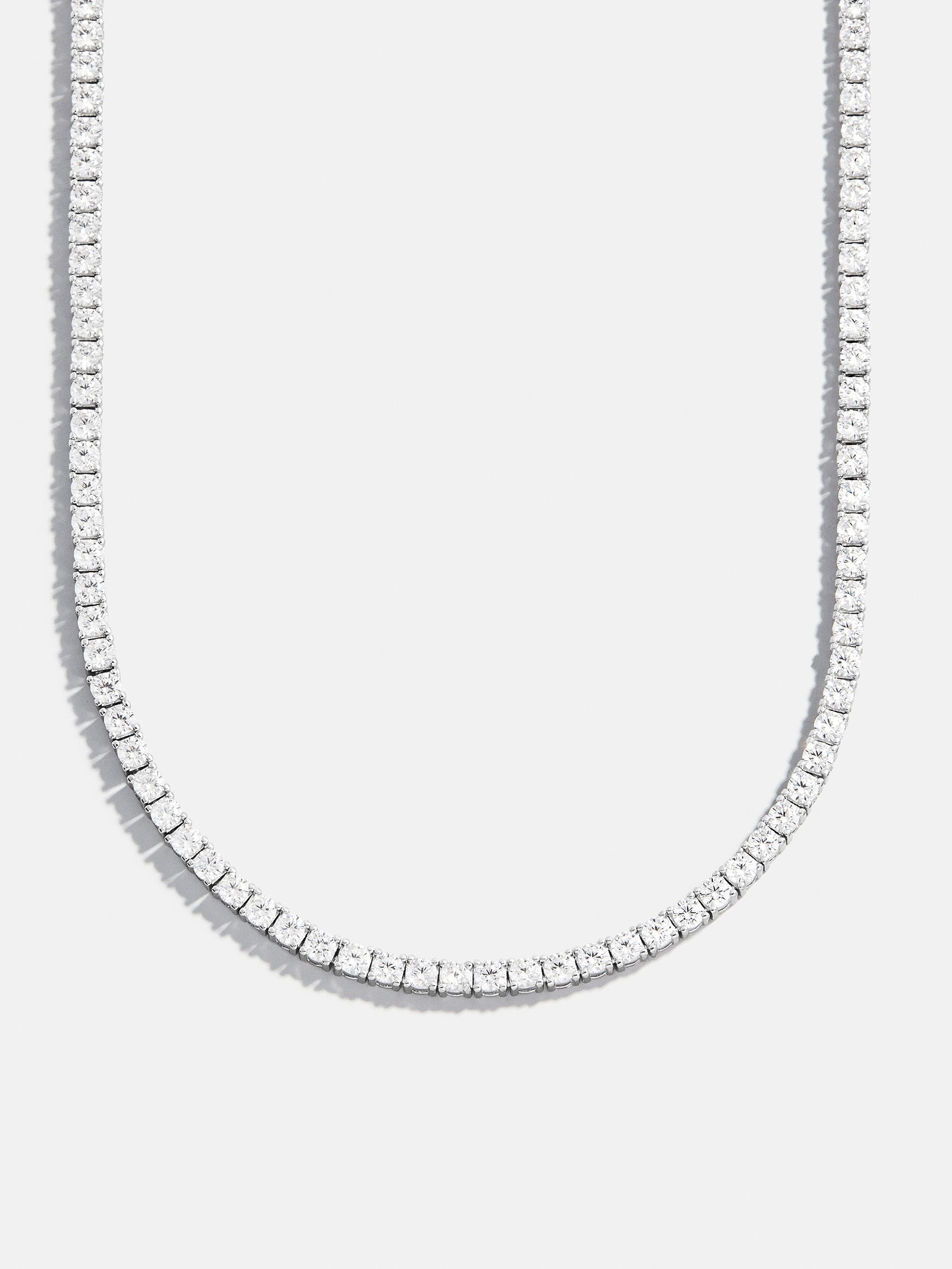 Billie Sterling Silver Tennis Necklace - Sterling Silver - Image 8