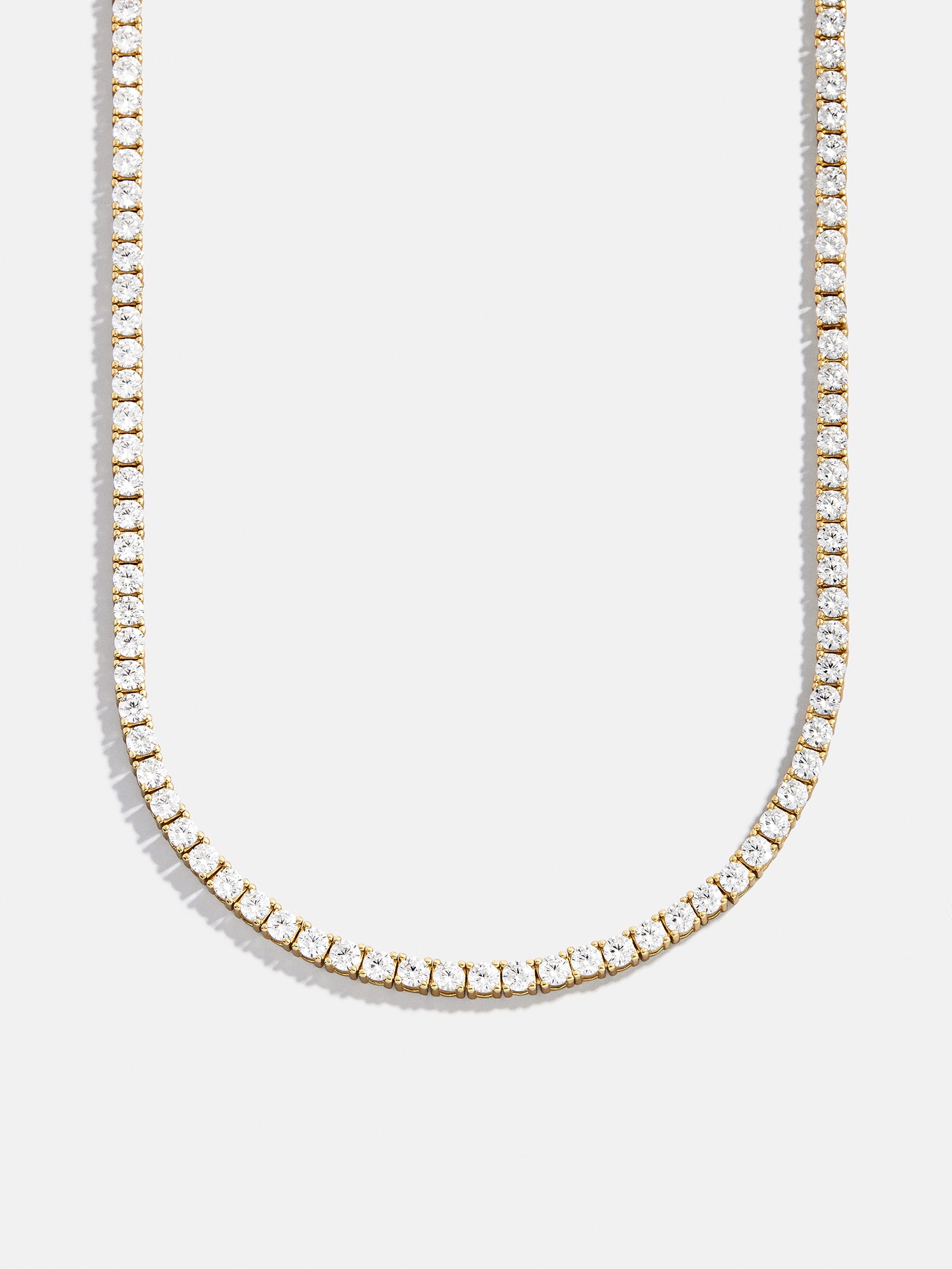 Billie 18K Gold Tennis Necklace - 18K Gold Plated Sterling Silver - Image 8