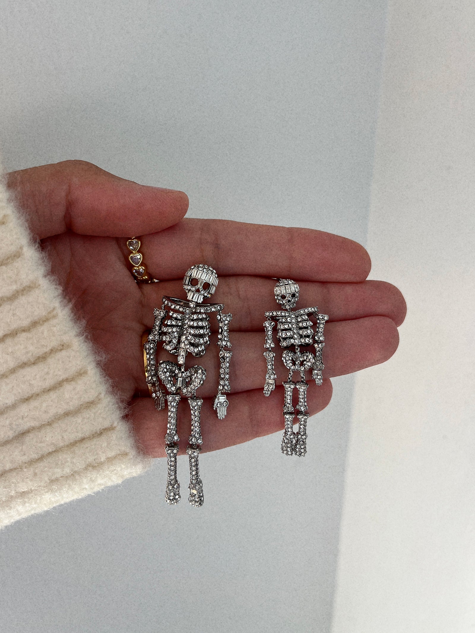 Drop Dead Hottie Earrings - Silver - Image 4