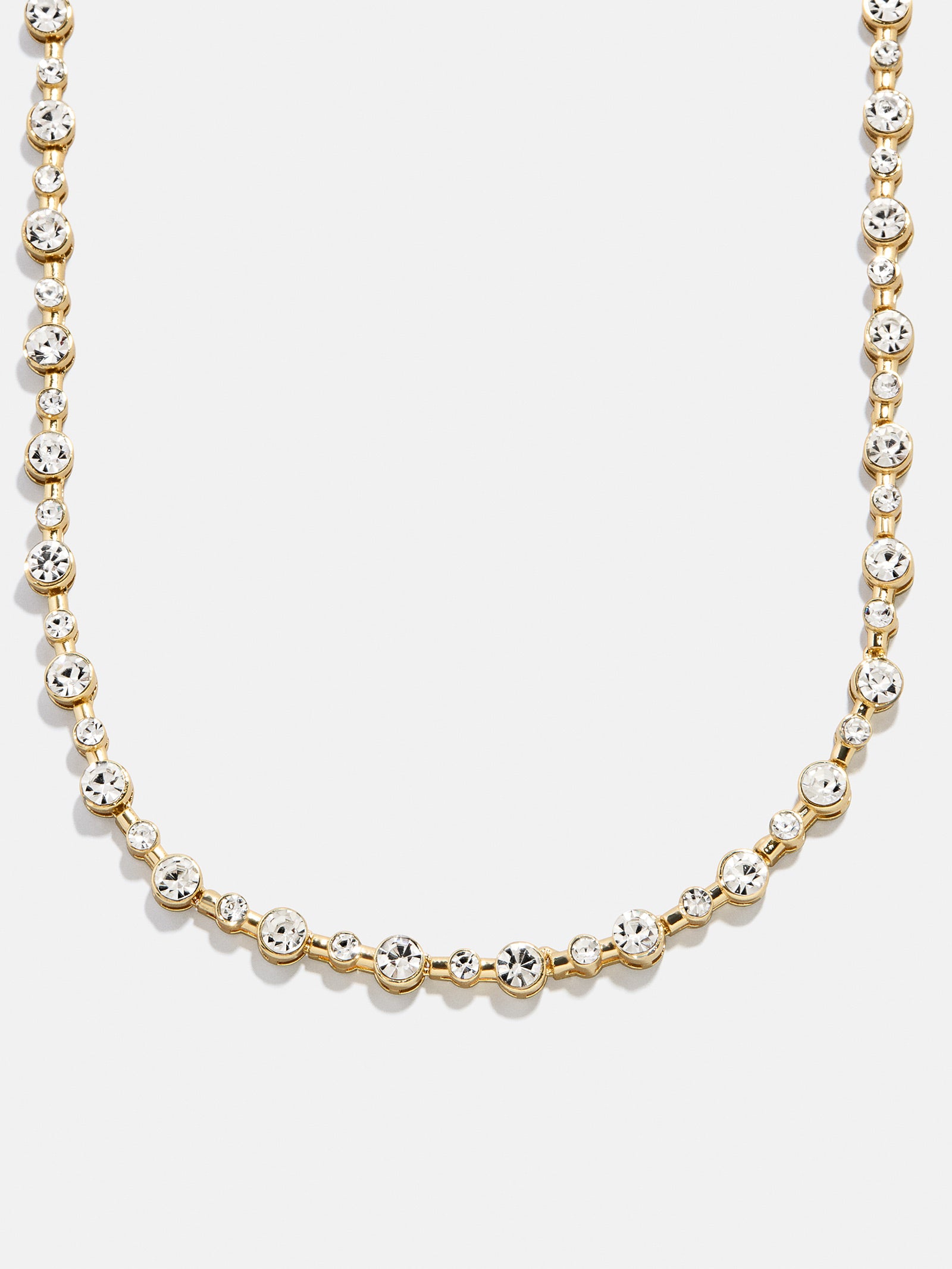 Jolie Tennis Necklace - Gold/Pav??