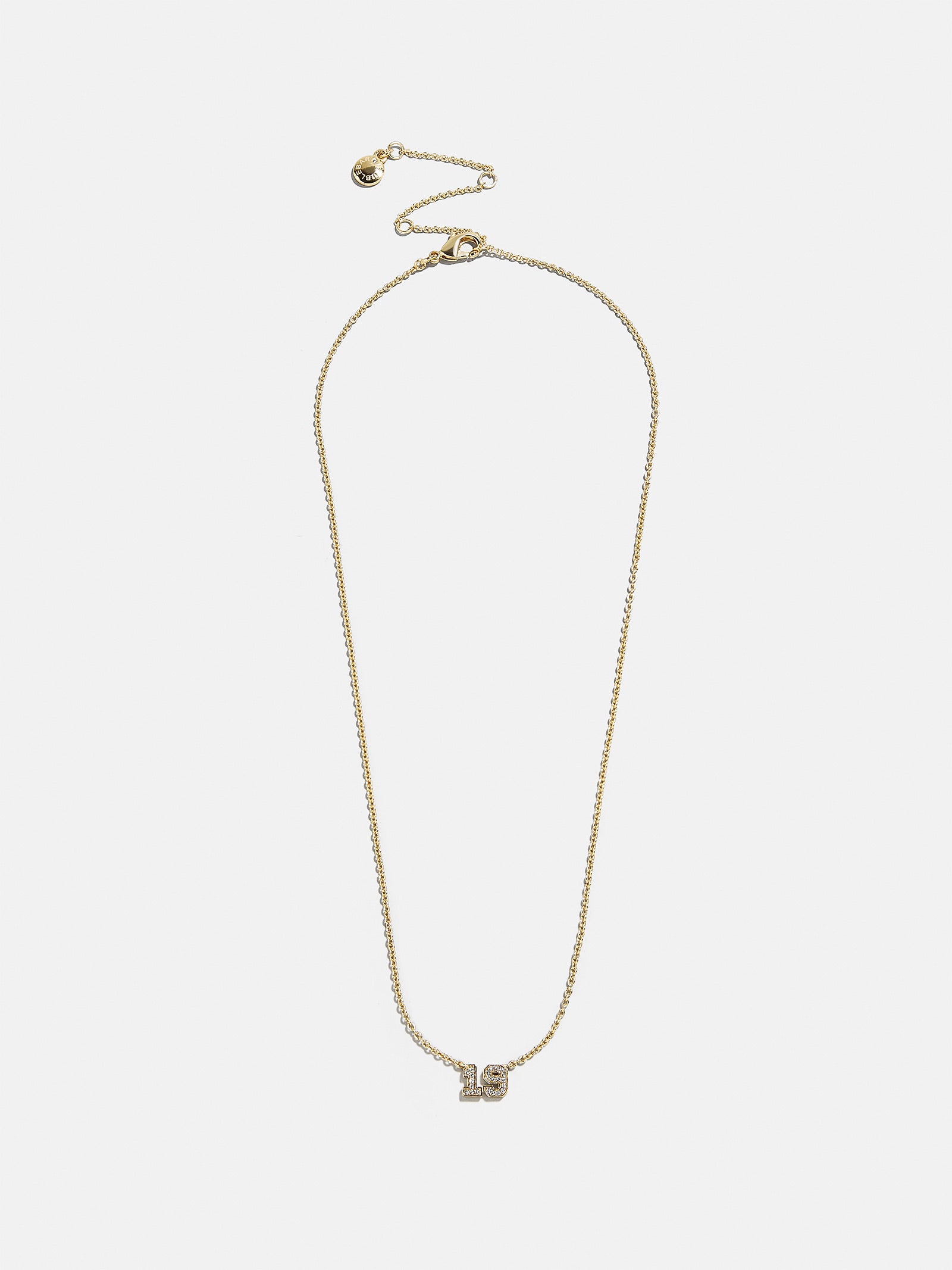 Varsity Gold/Pav?? Number Custom Necklace - One Gold Station - Image 5