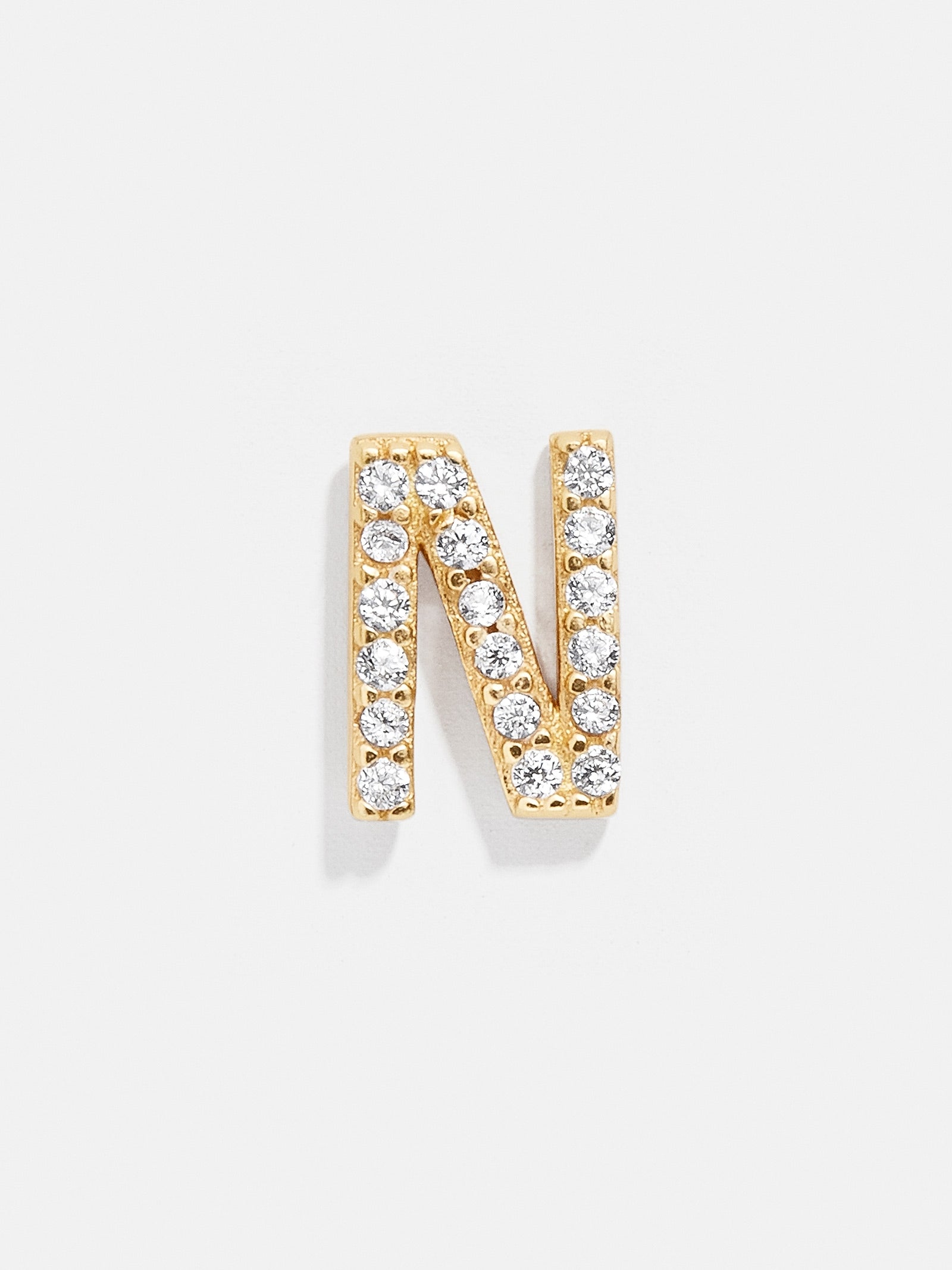 Single 18K Gold Initial Earring - Gold/Pav?? - Image 15
