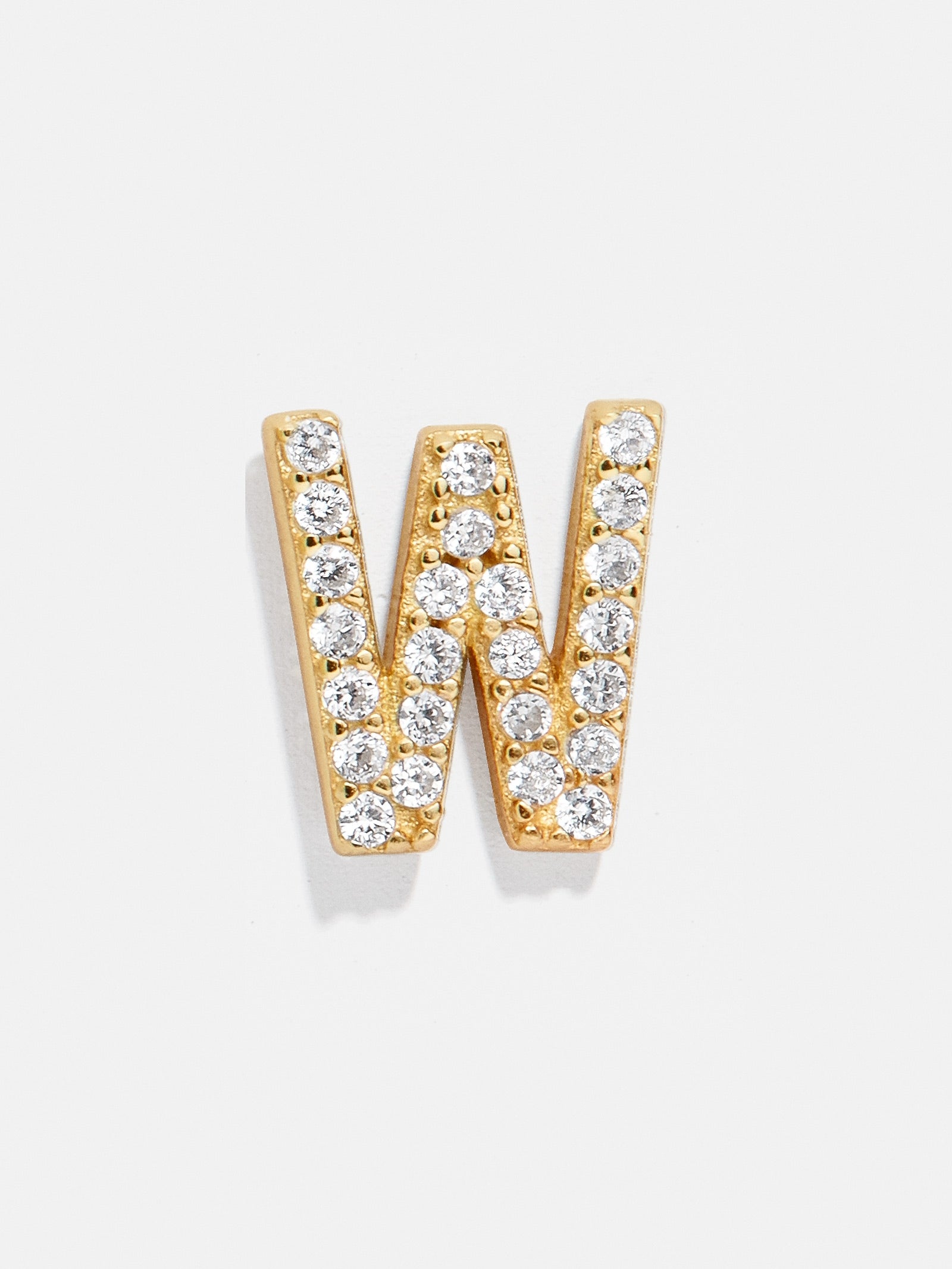 Single 18K Gold Initial Earring - Gold/Pav?? - Image 21