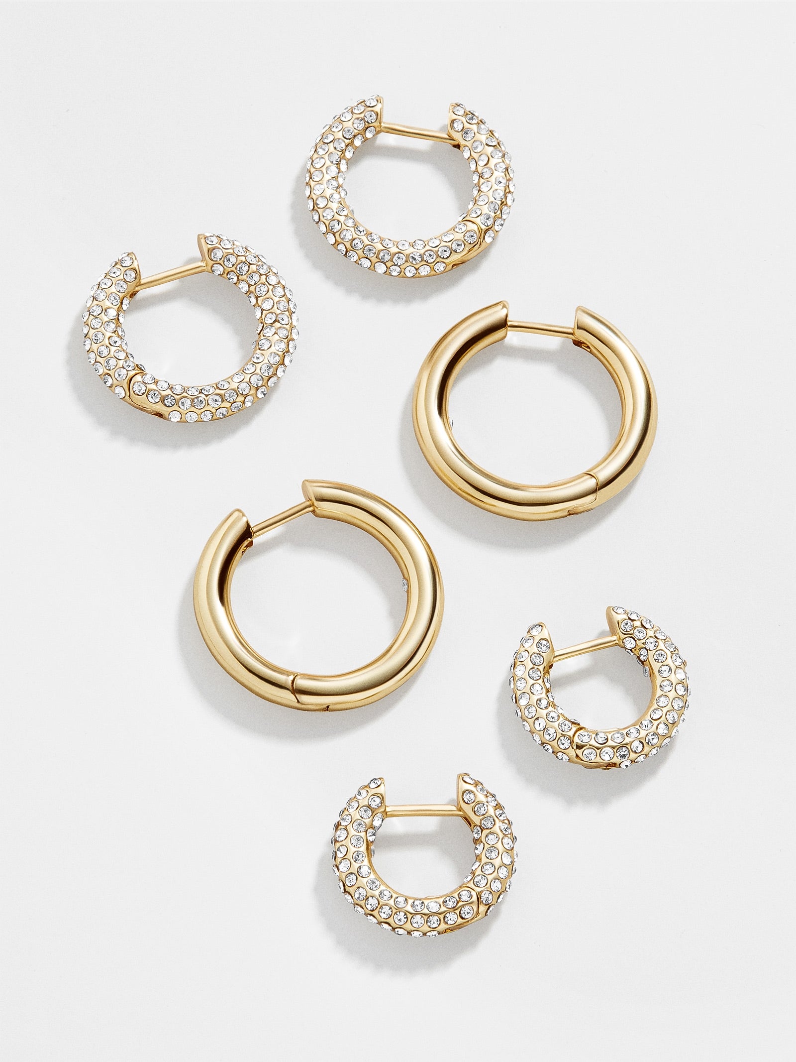 Lucy Earring Set - Gold/Pav??