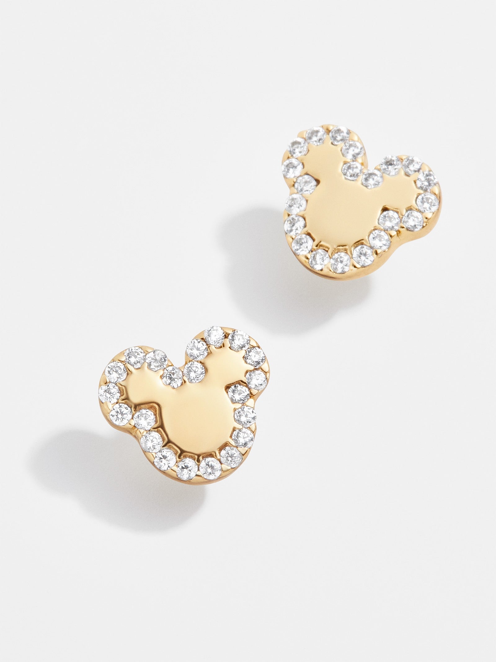 Disney 18K Gold Sterling Silver & Cubic Zirconia Studs - Gold/Pav??