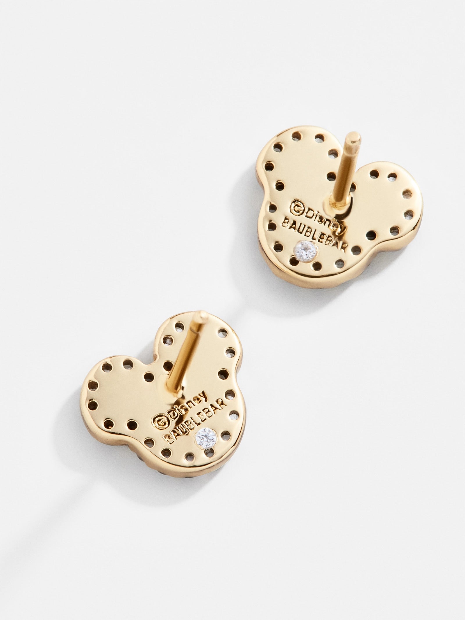 Disney 18K Gold Sterling Silver & Cubic Zirconia Studs - Gold/Pav?? - Image 3