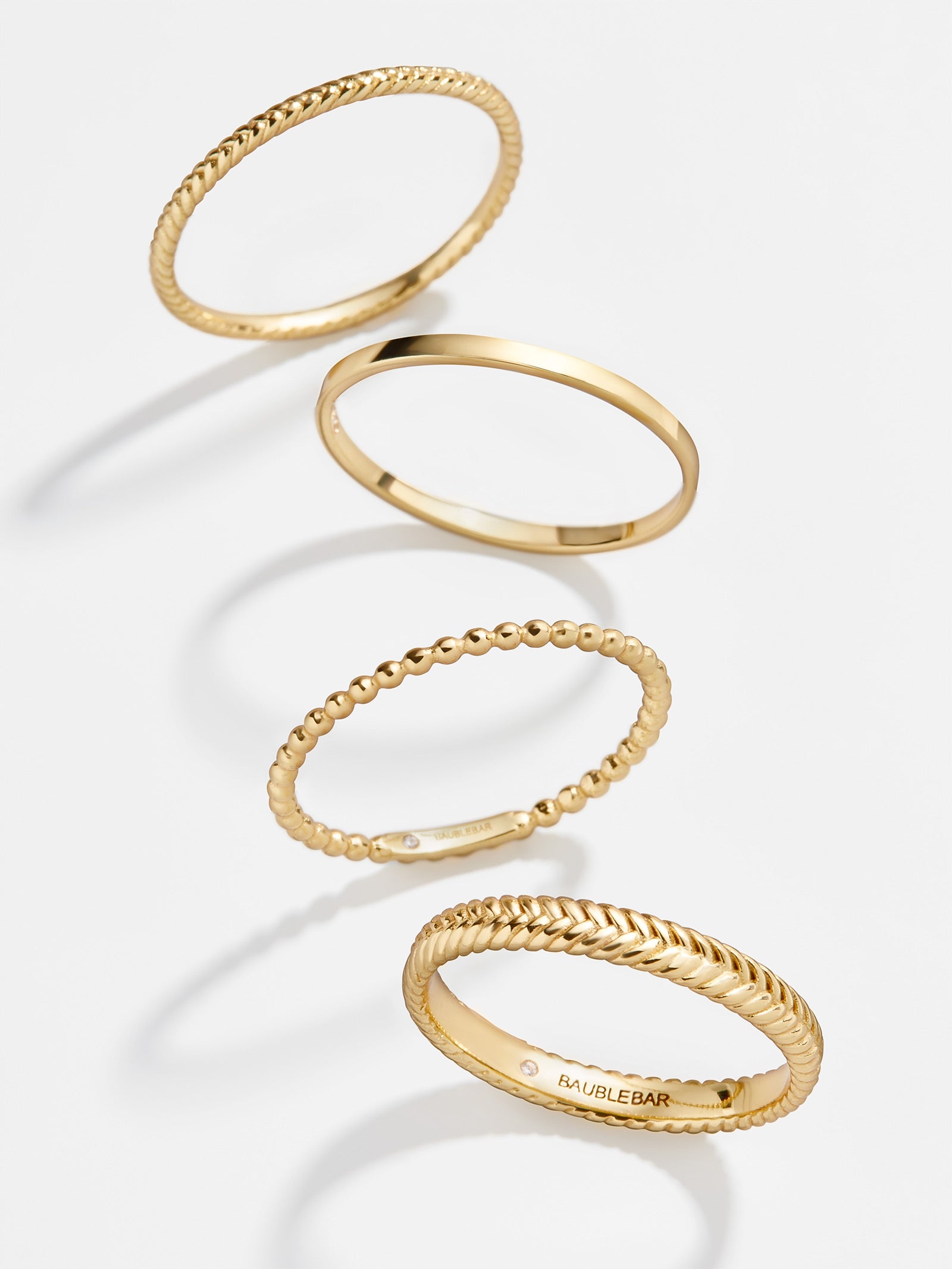 Mamie 18K Gold Ring Set - Gold - Image 3