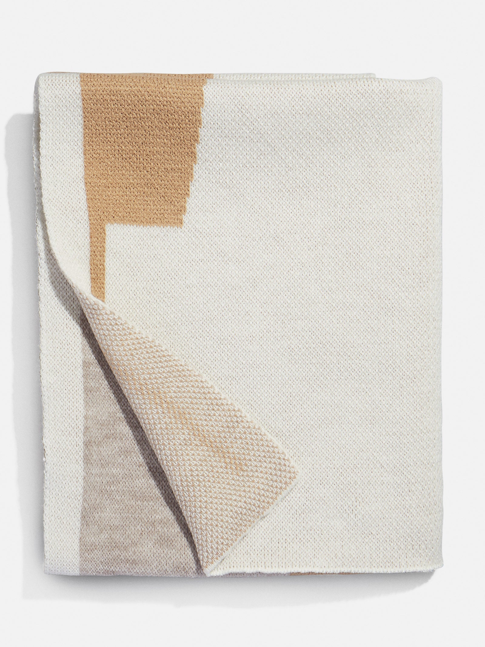 Initial Here Custom Blanket - Gray/Camel - Image 3