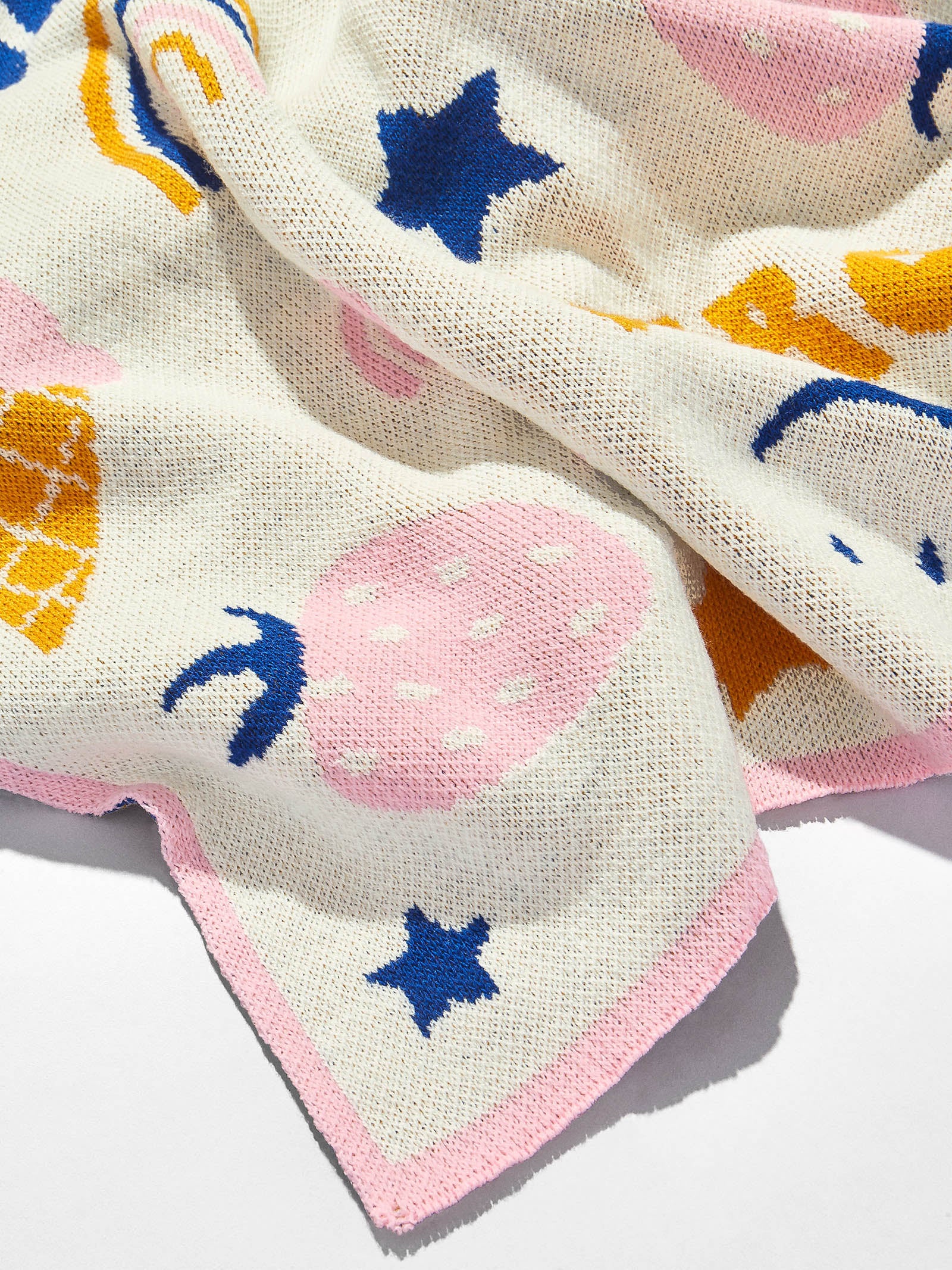 Sweet Tooth Kids' Custom Blanket - Orange/Pink/Blue - Image 5