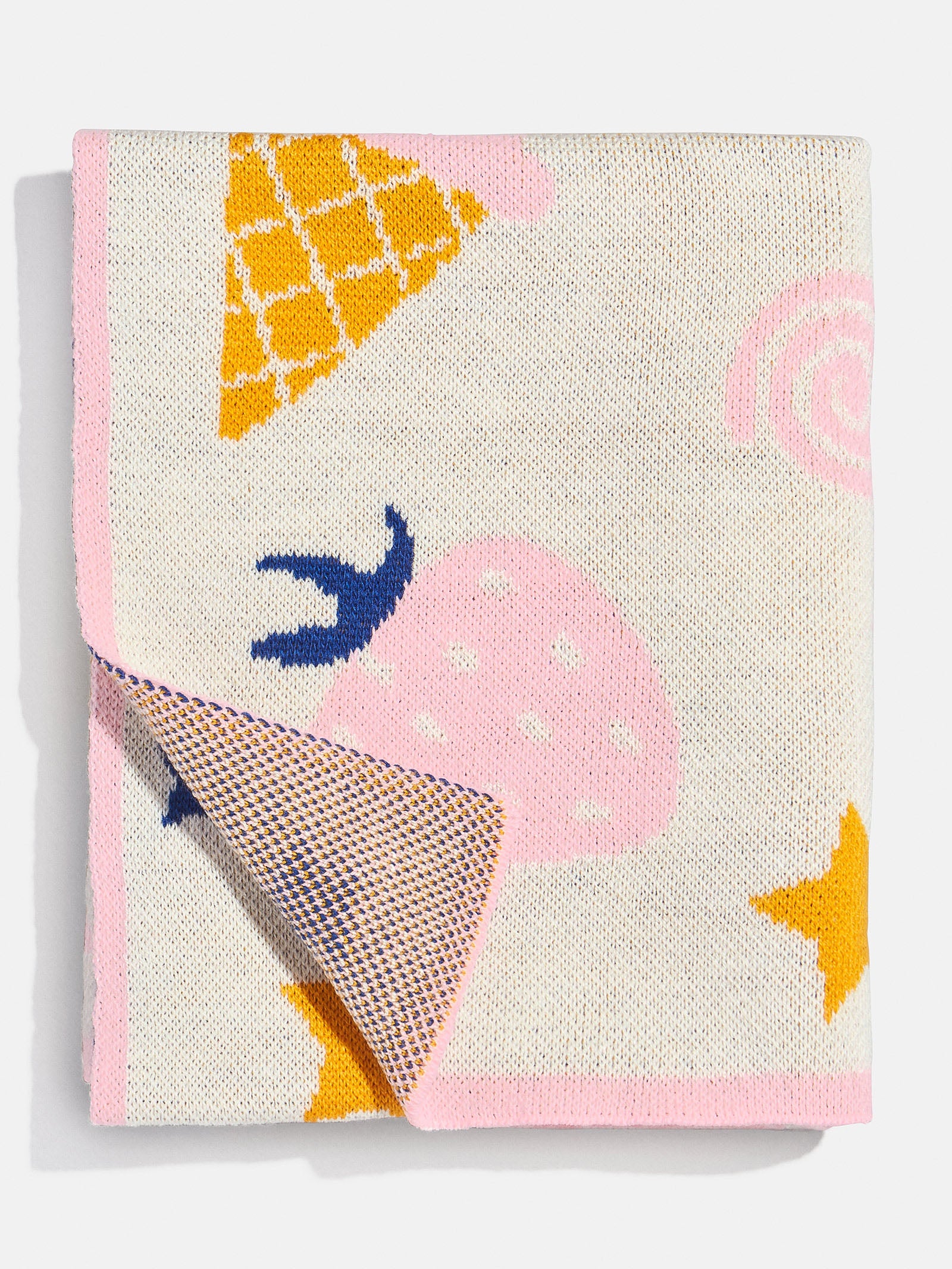 Sweet Tooth Kids' Custom Blanket - Orange/Pink/Blue - Image 4