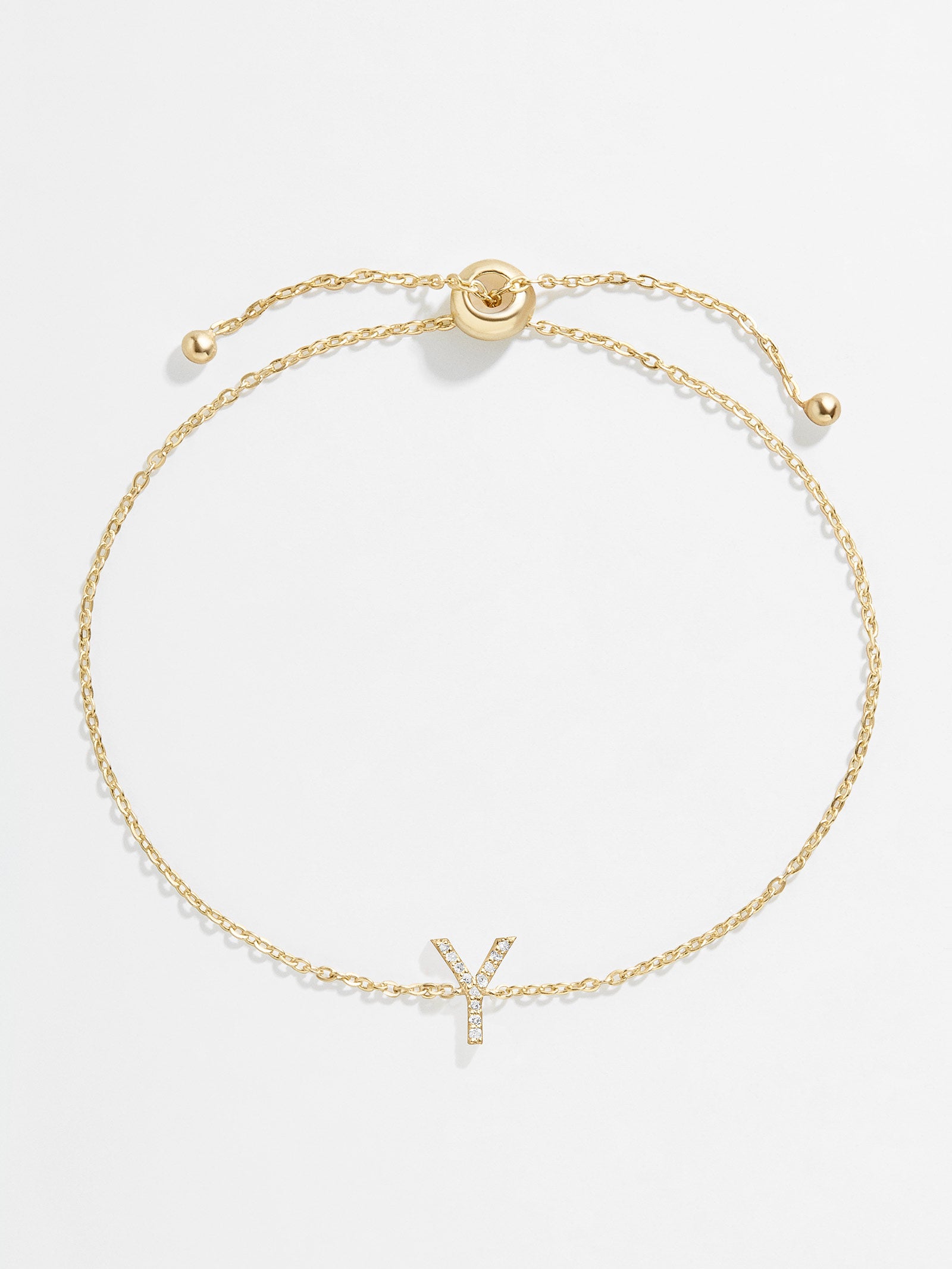 14K Gold & Diamond Initial Bracelet - Gold/Pav?? - Image 28