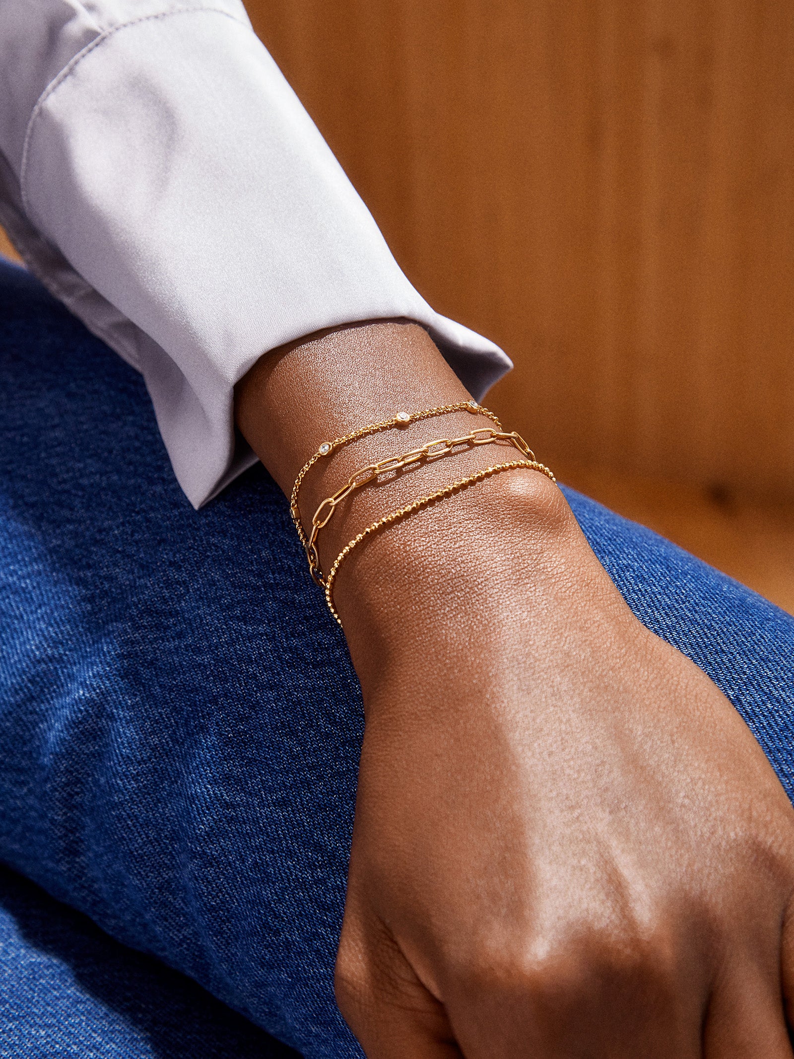 Stephanie 18K Gold Bracelet - Gold - Image 2