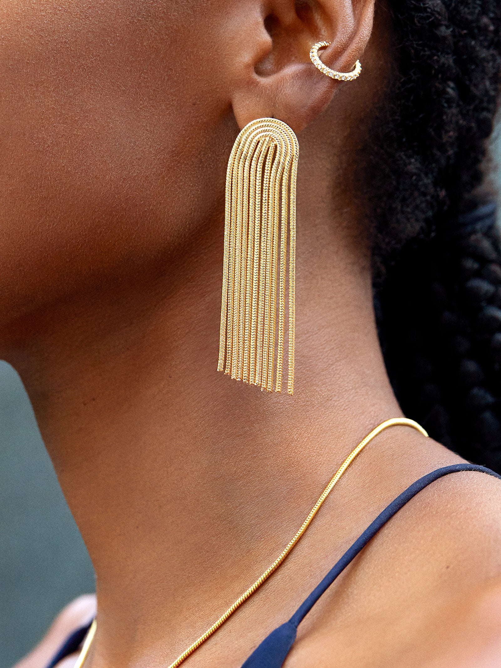 Amy Earrings - Gold - Image 2