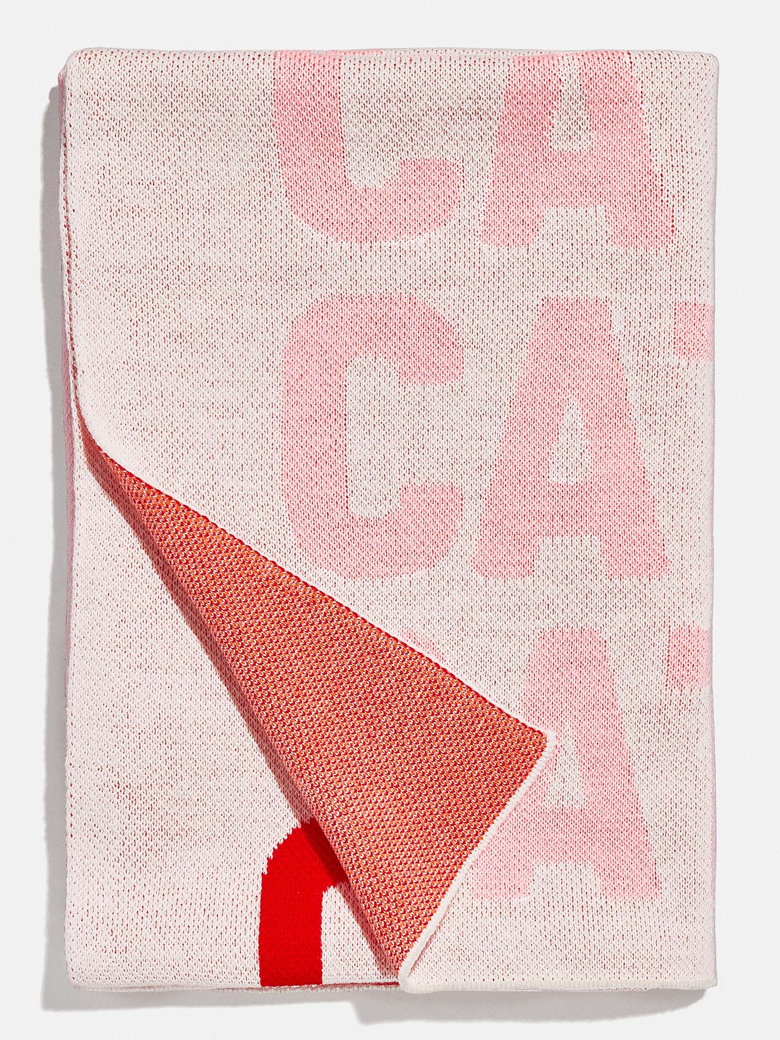 Ombre Name Custom Blanket - White/Red - Image 4