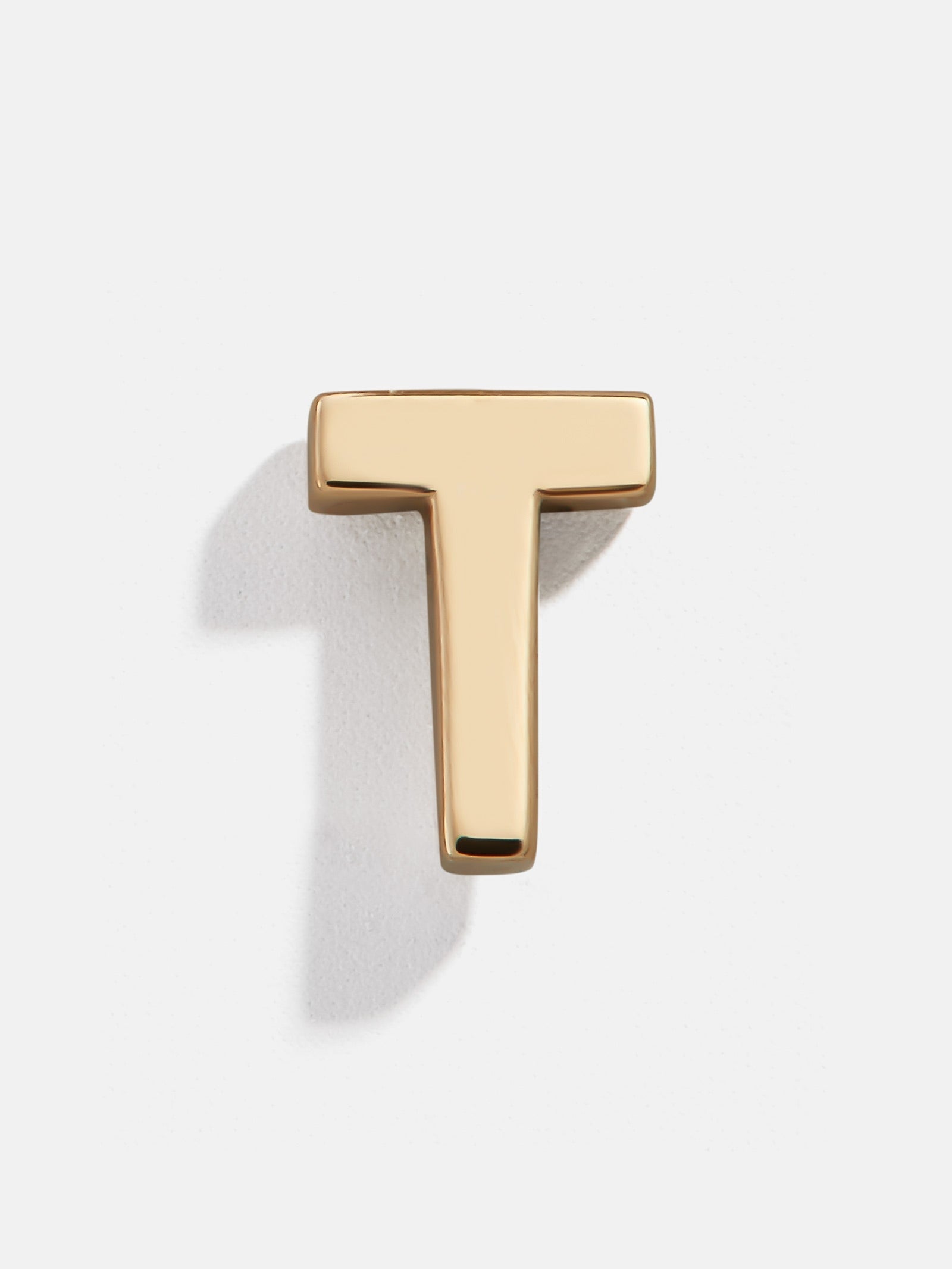 Single 14K Solid Gold Initial Earring - Gold - Image 23