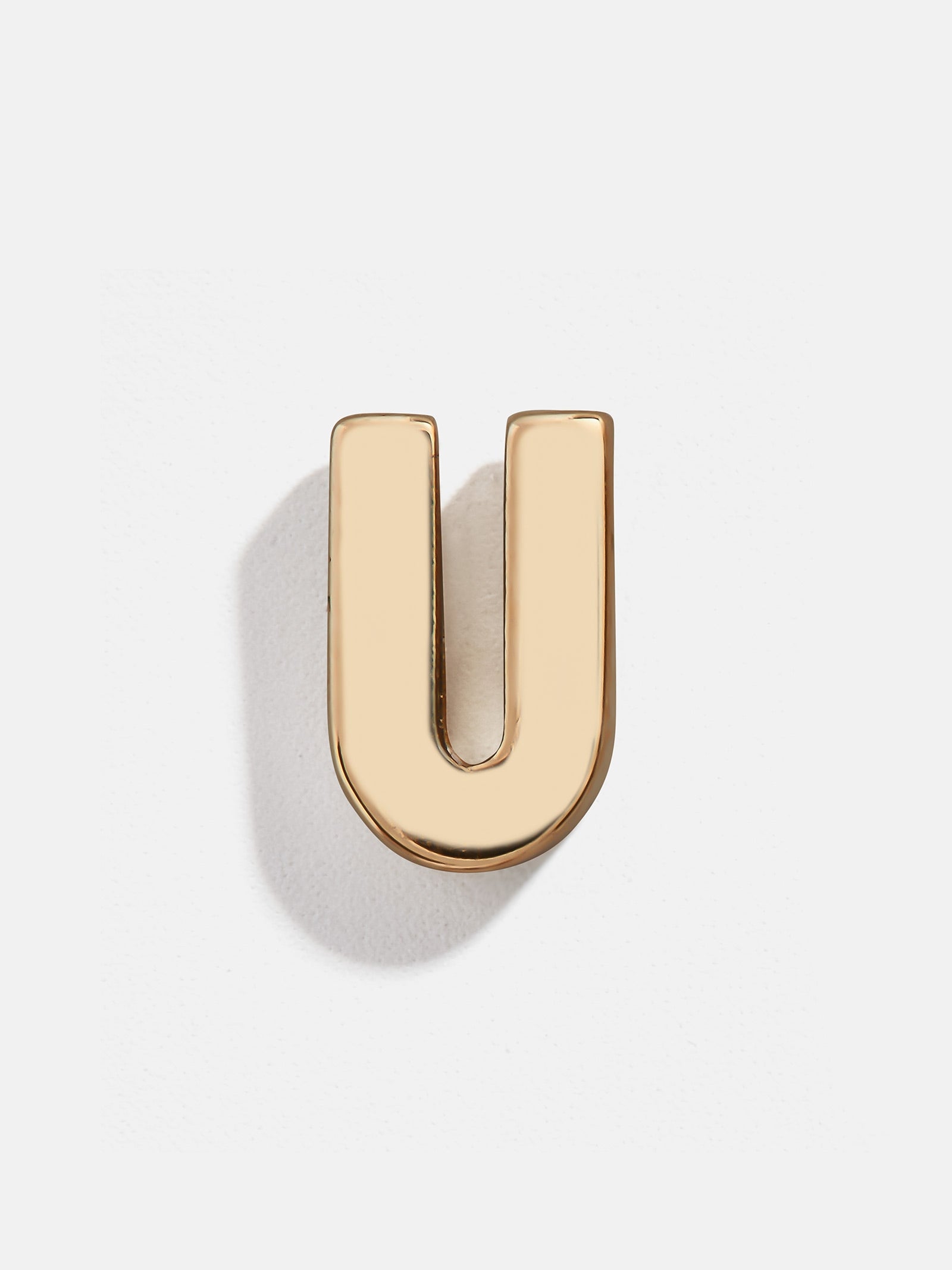 Single 14K Solid Gold Initial Earring - Gold - Image 24