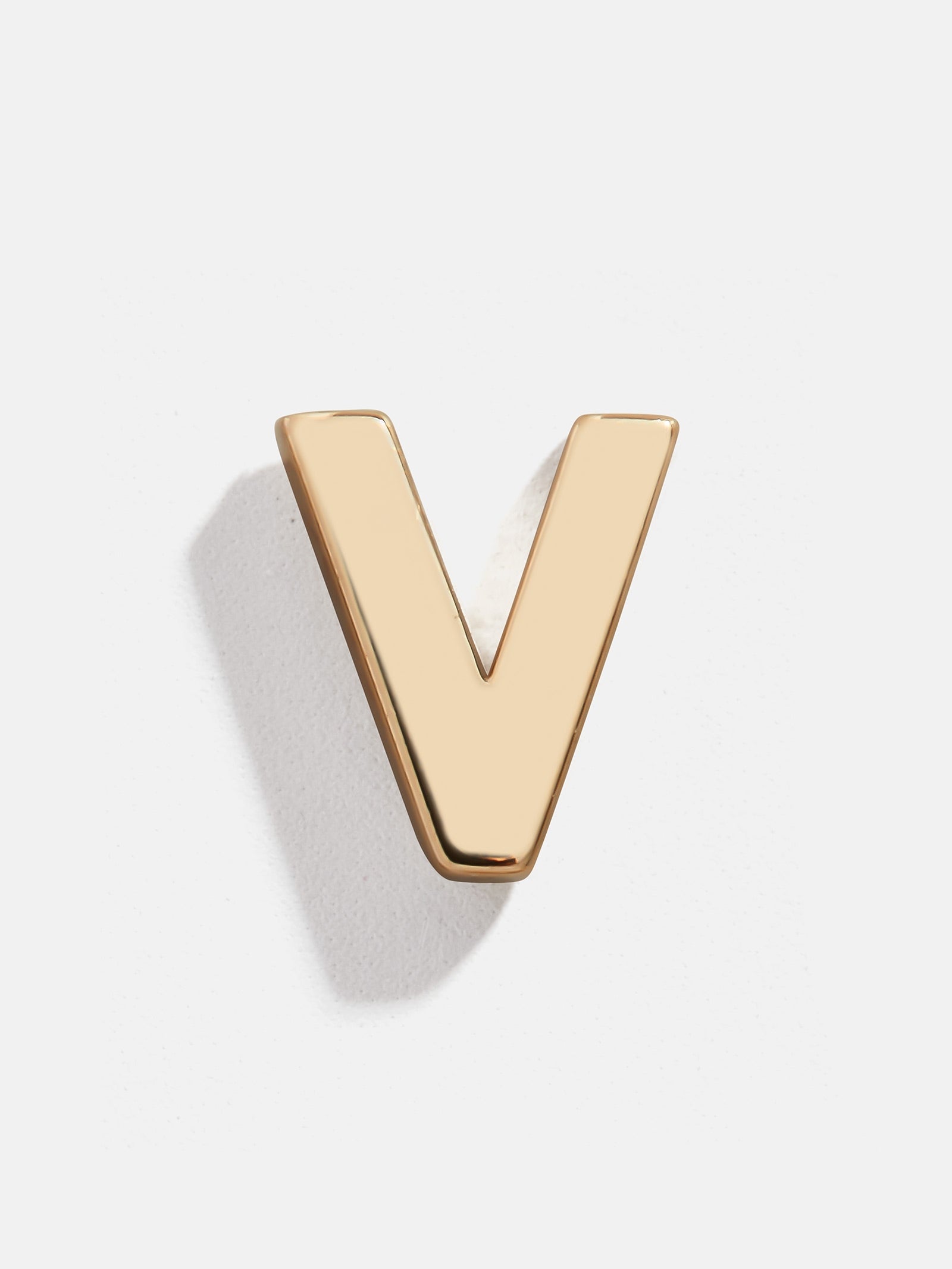 Single 14K Solid Gold Initial Earring - Gold - Image 25