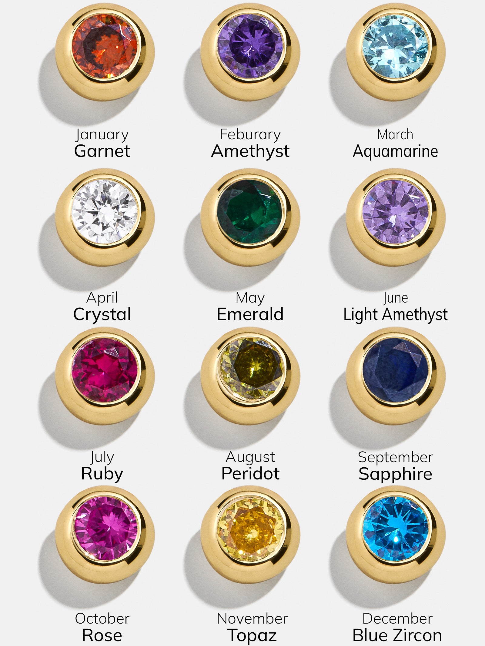 18K Gold Birthstone Charm Necklace - Gold - Image 5