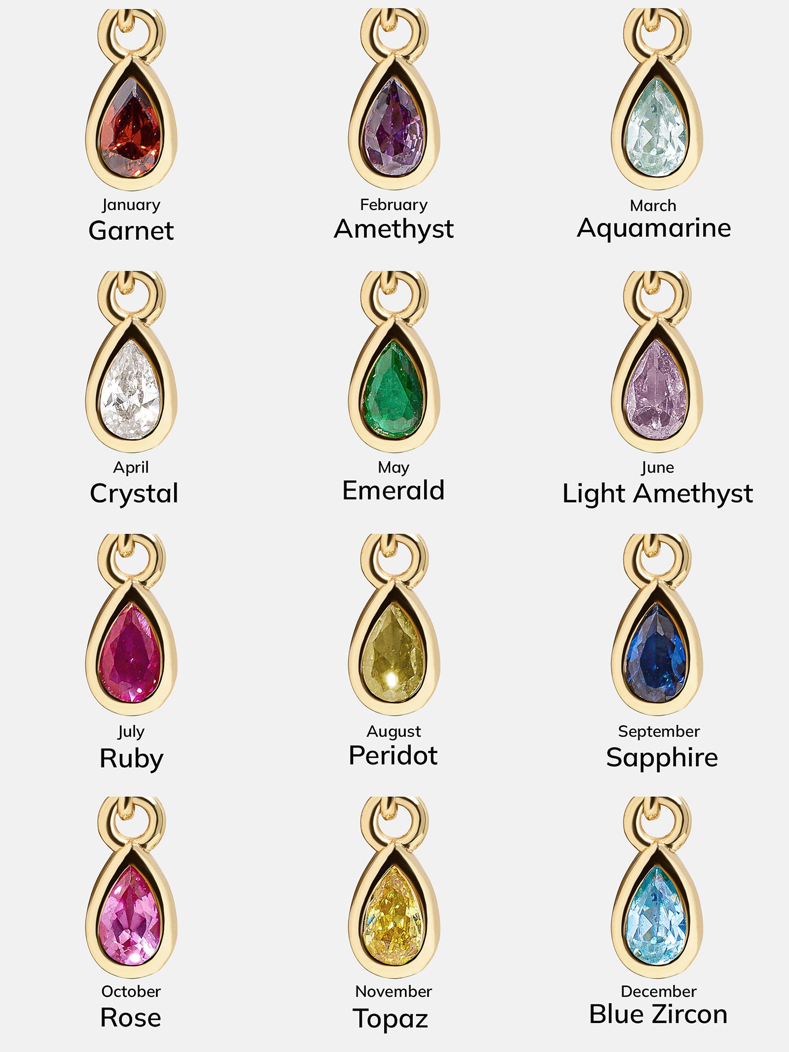 Birthstone Cluster Charm - Ruby - Image 4