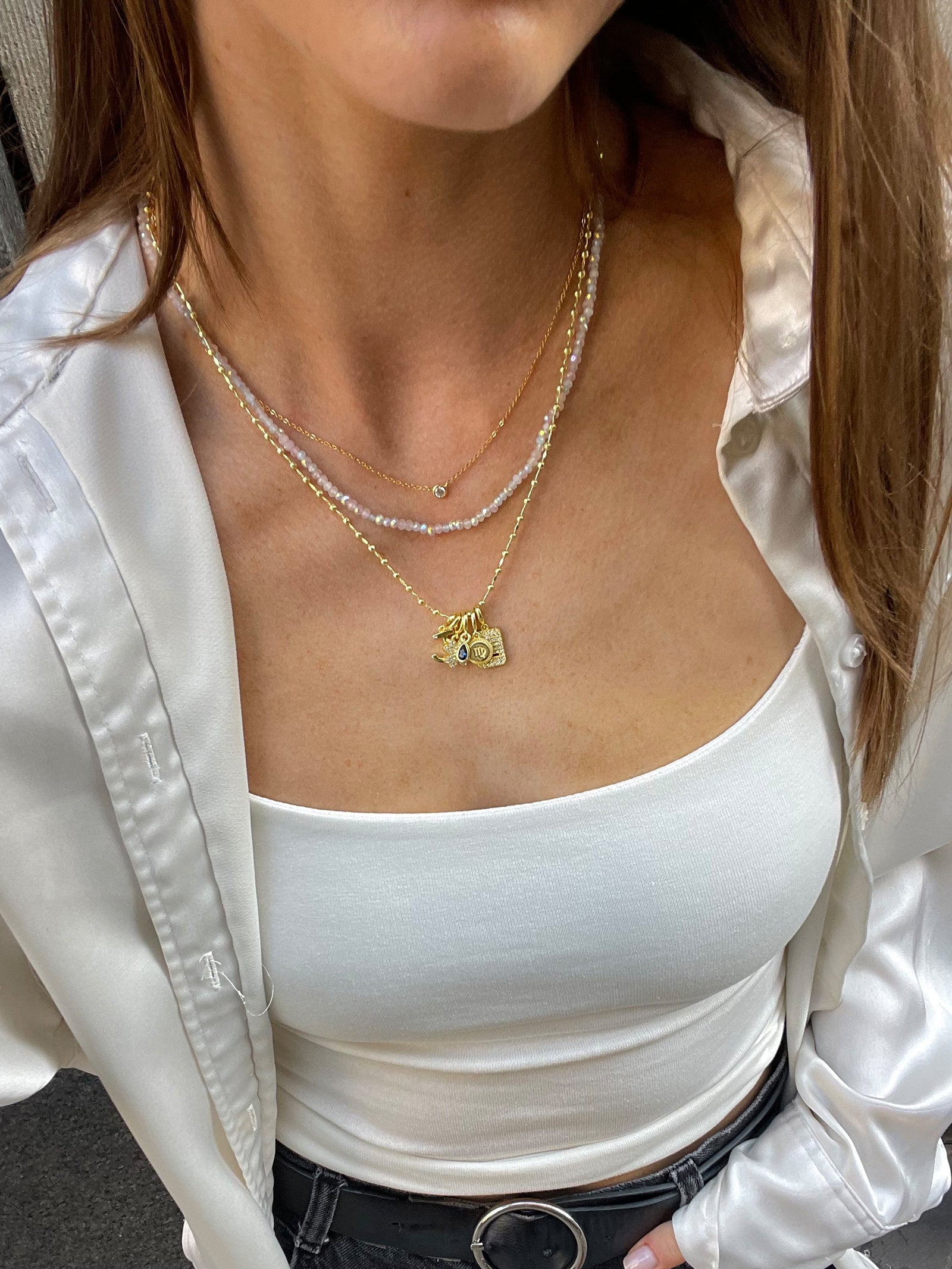 Heart Custom Initial Charm - Gold - Image 2