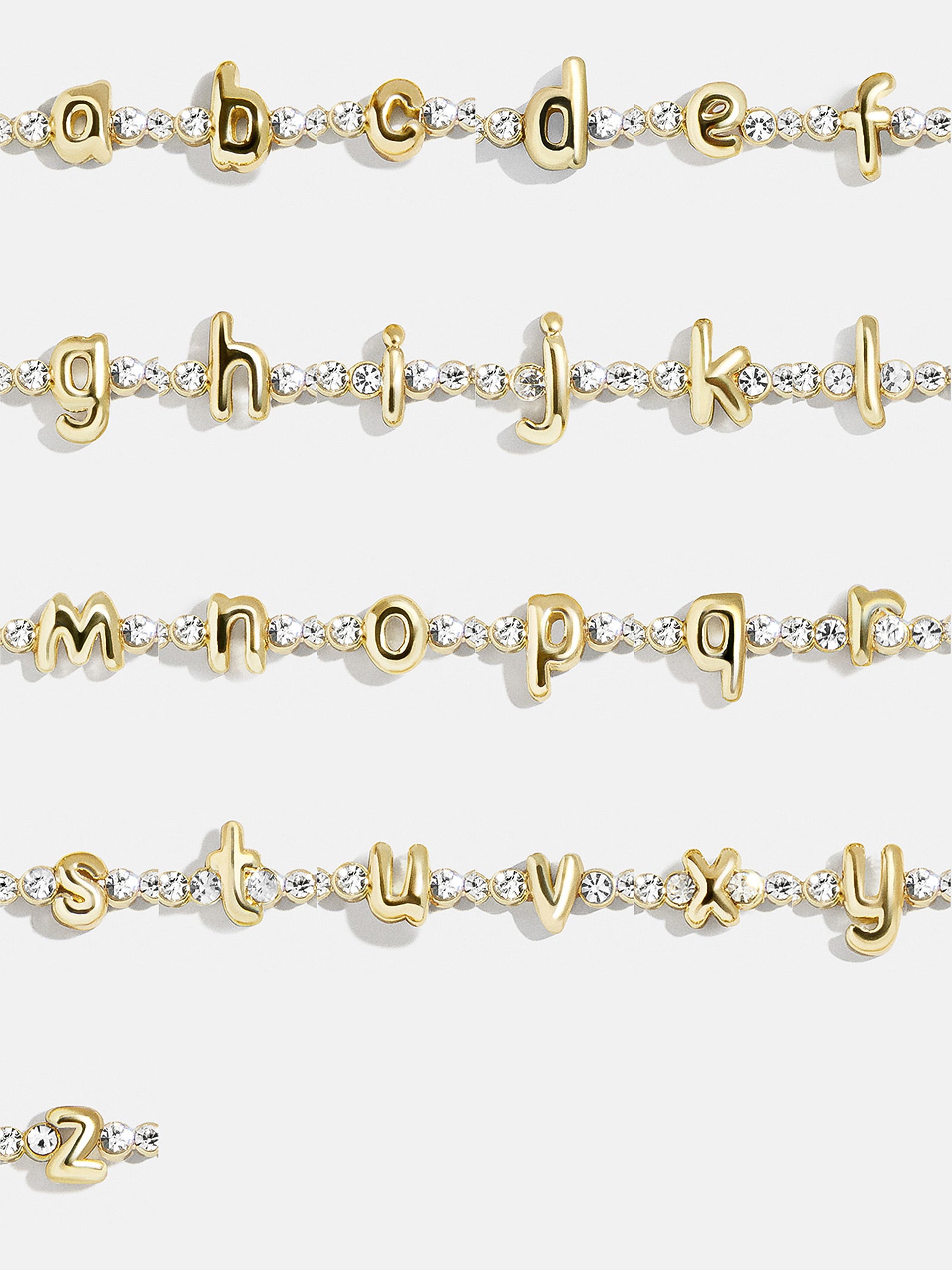 Bubble Initial Tennis Bracelet - Tennis Bracelet - Image 29