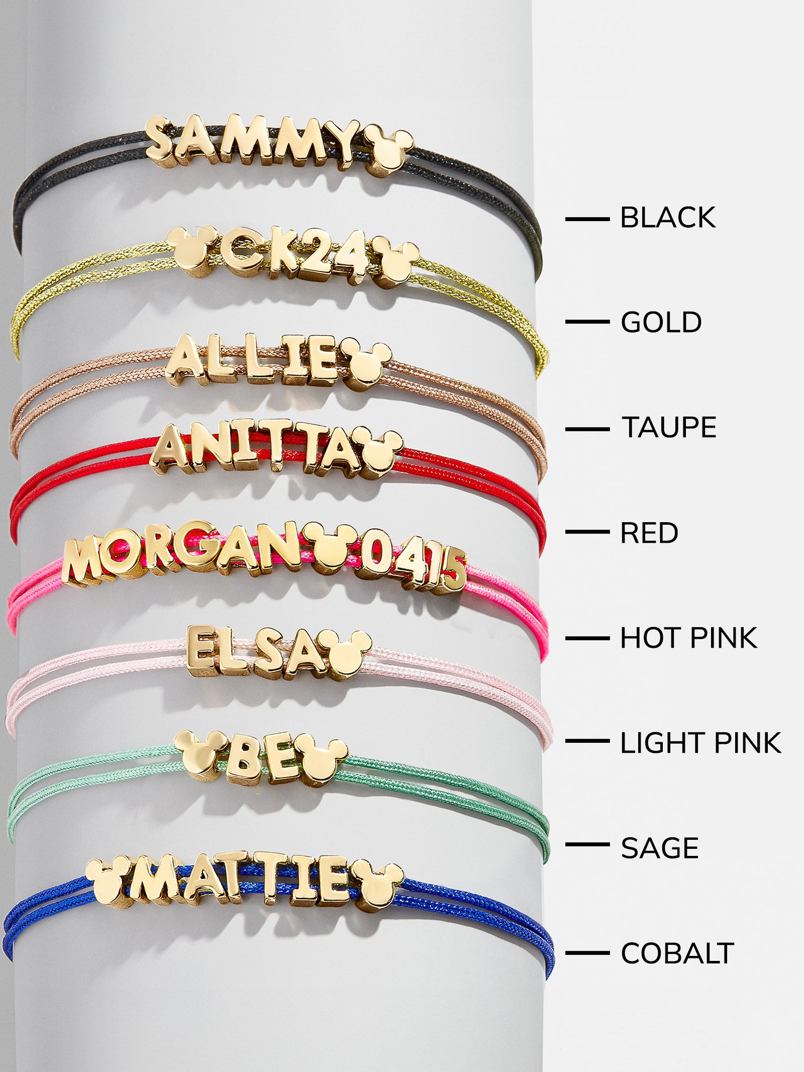 Disney Mickey Mouse Custom Cord Bracelet - Blue - Image 6
