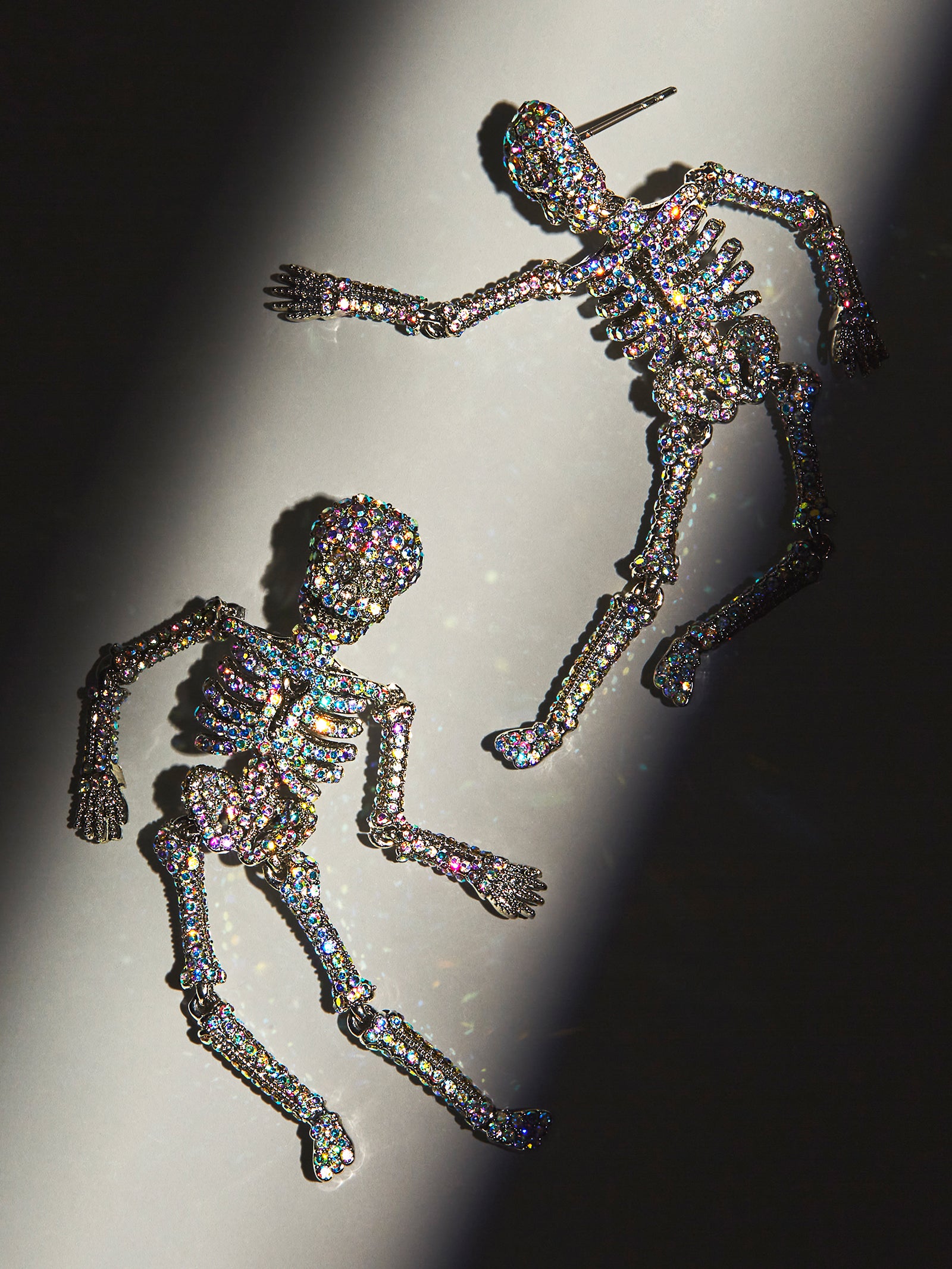 Bone-A-Fide Hottie Earrings - Silver/Iridescent