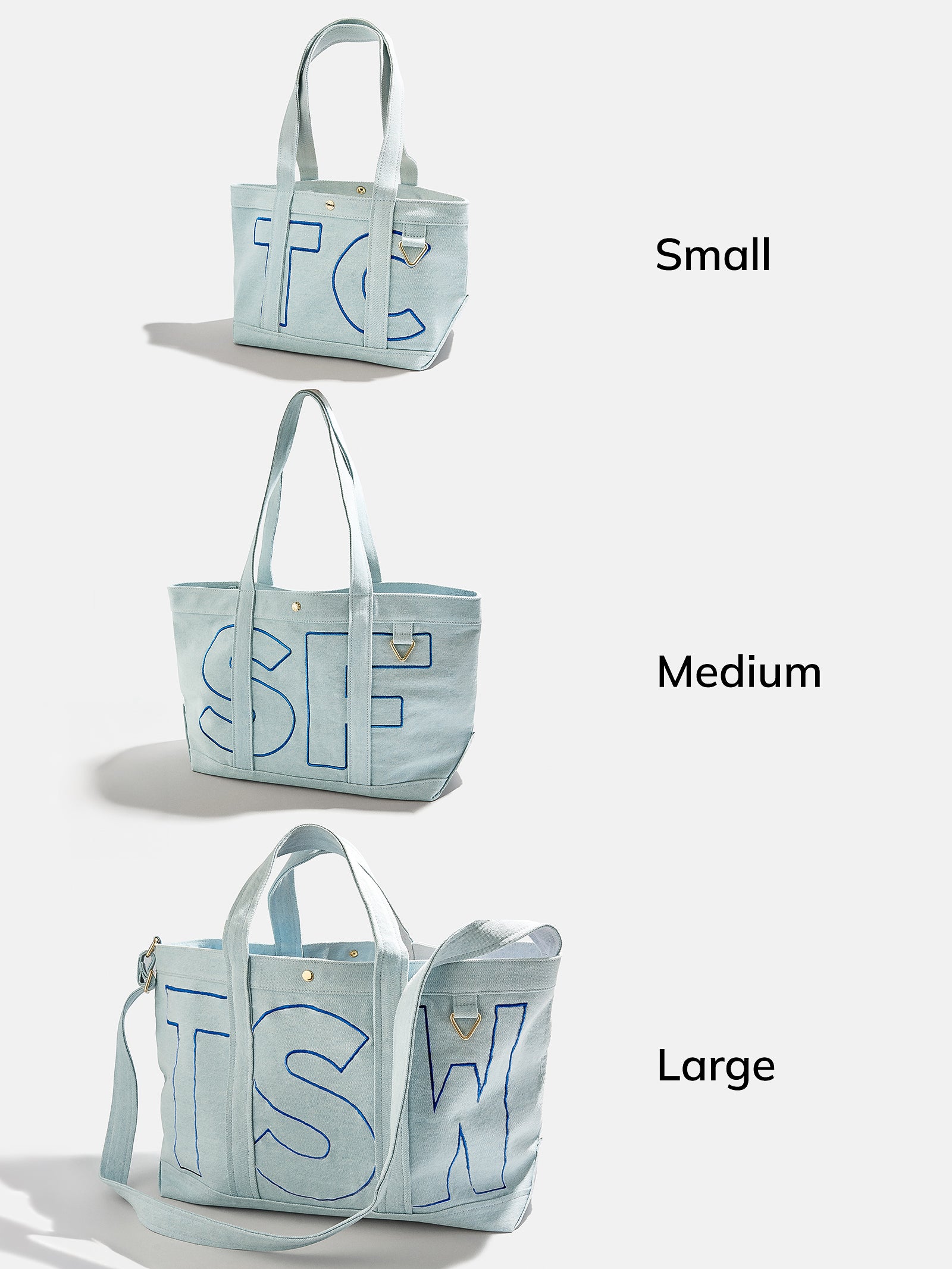 Custom Alpha Tote - Blue Denim - Image 22