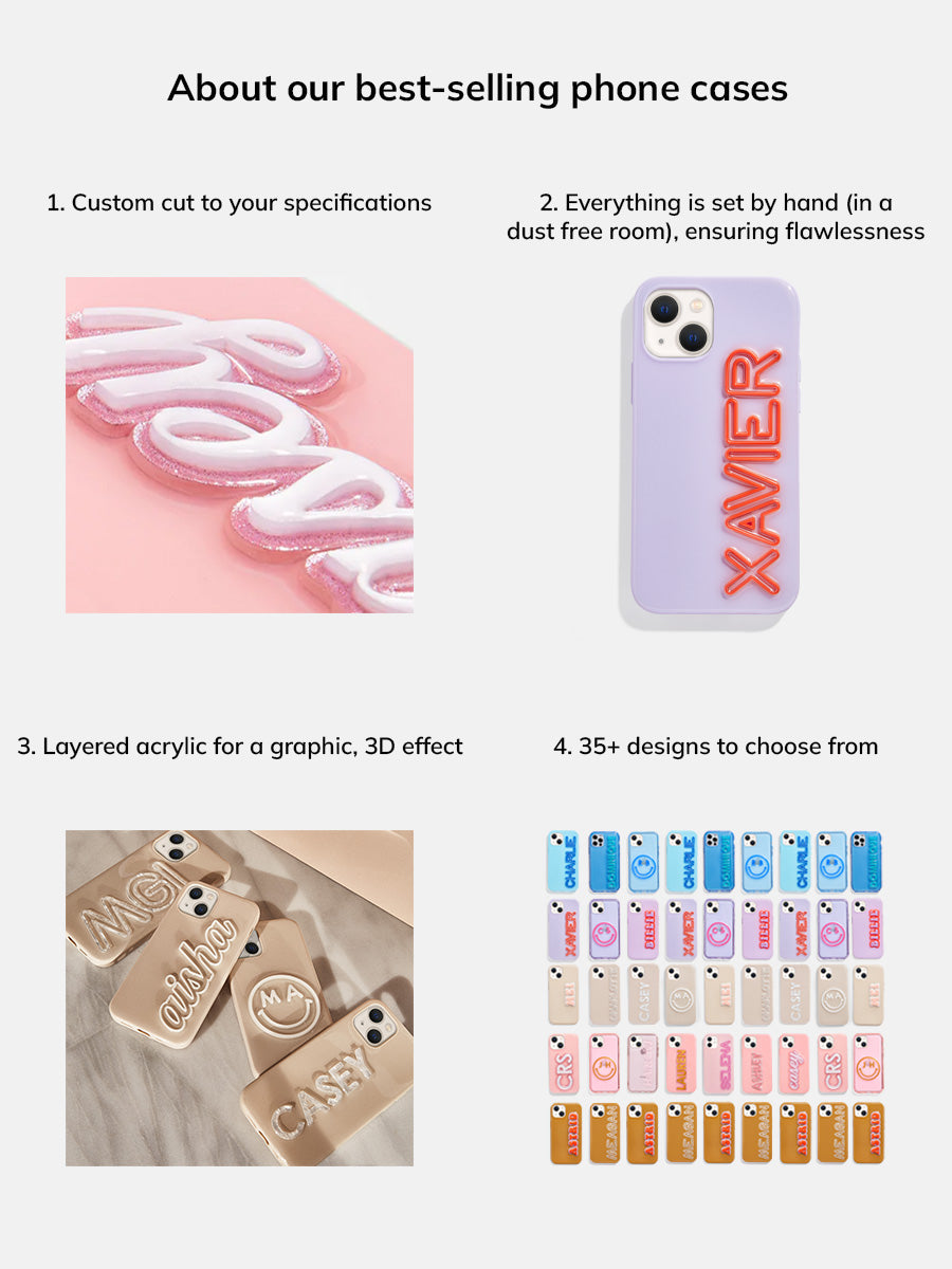 Fine Line Custom iPhone Case - Dark Red/Rose - Image 3