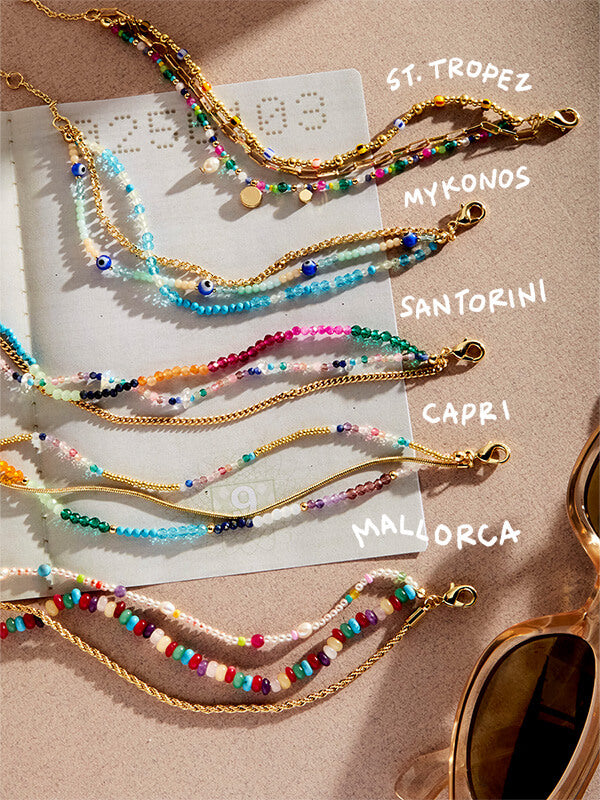 Rowan Semi-Precious Layered Bracelet - Capri - Image 3