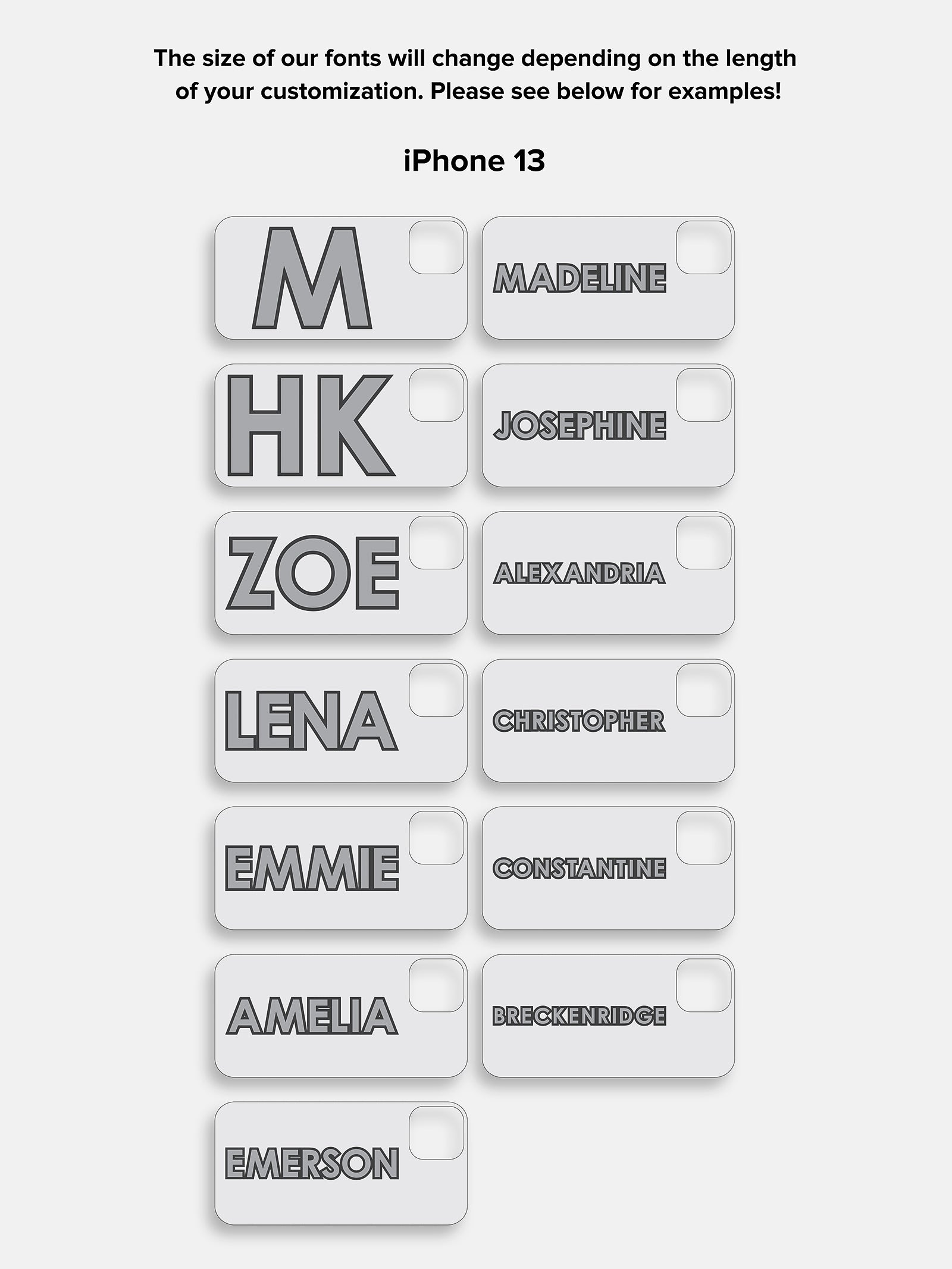 Block Font Custom iPhone Case - Beige/Brown - Image 14