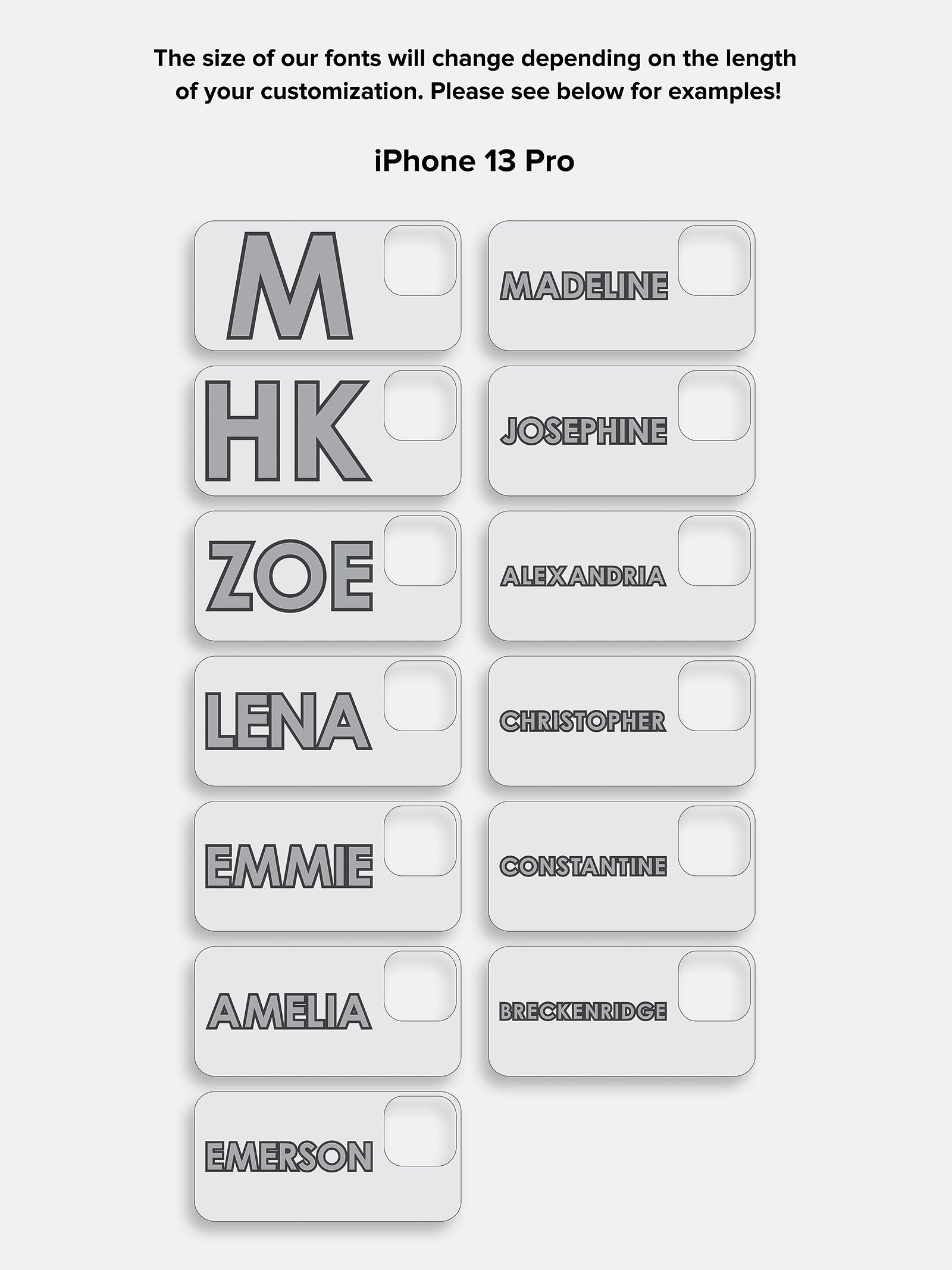 Block Font Custom iPhone Case - Beige/Brown - Image 15