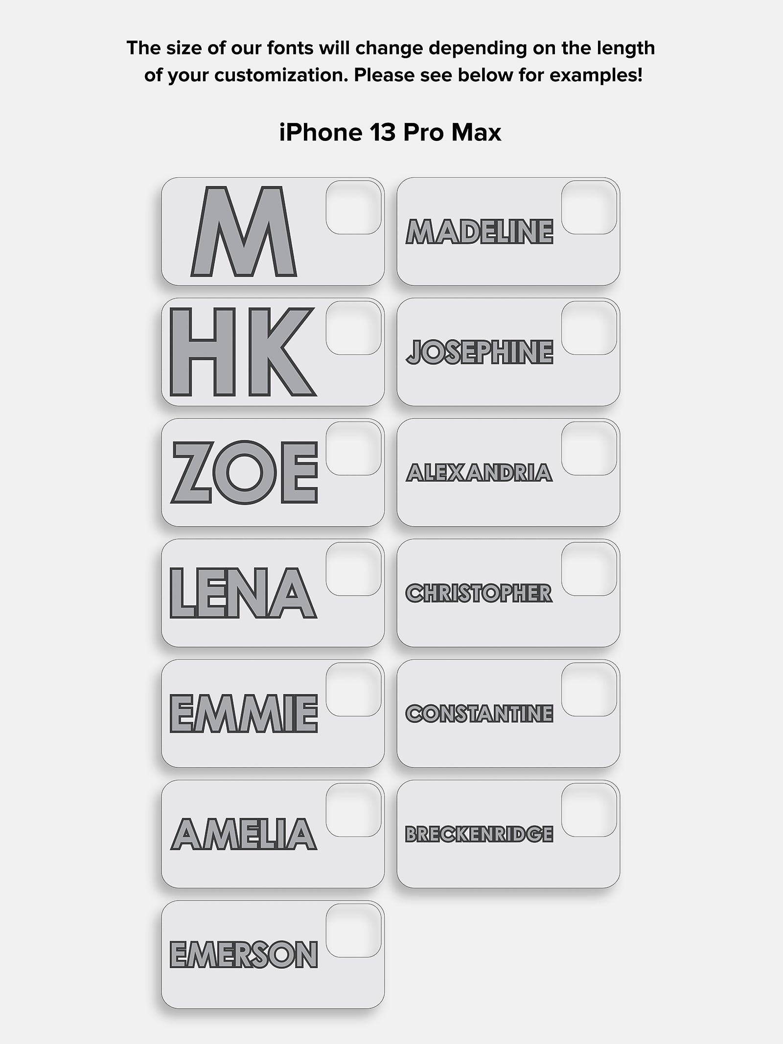 Block Font Custom iPhone Case - Beige/Brown - Image 16
