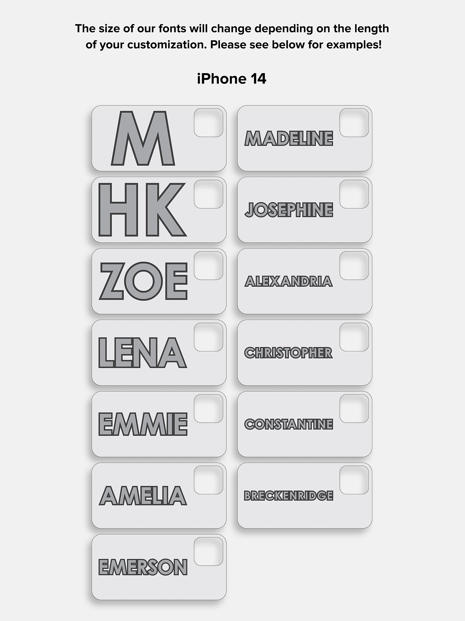 Block Font Custom iPhone Case - Beige/Brown - Image 17