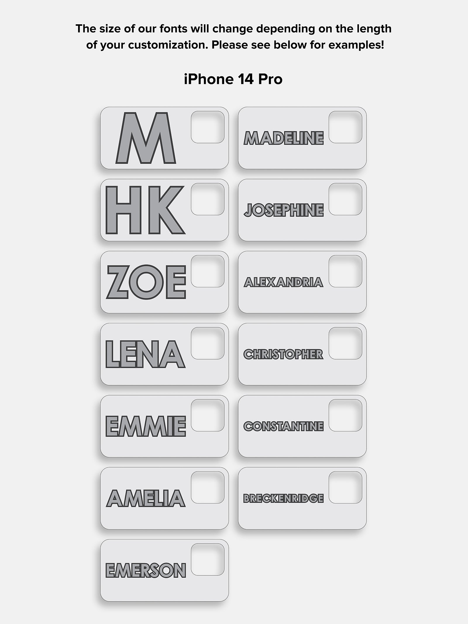 Block Font Custom iPhone Case - Lavender/White - Image 19