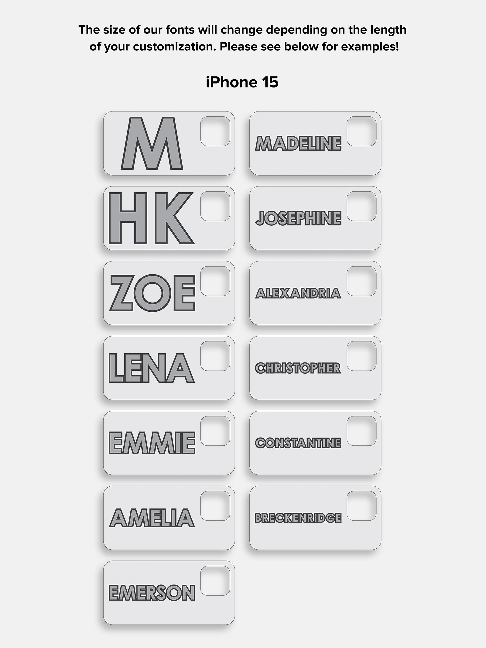 Block Font Custom iPhone Case - Beige/Brown - Image 21
