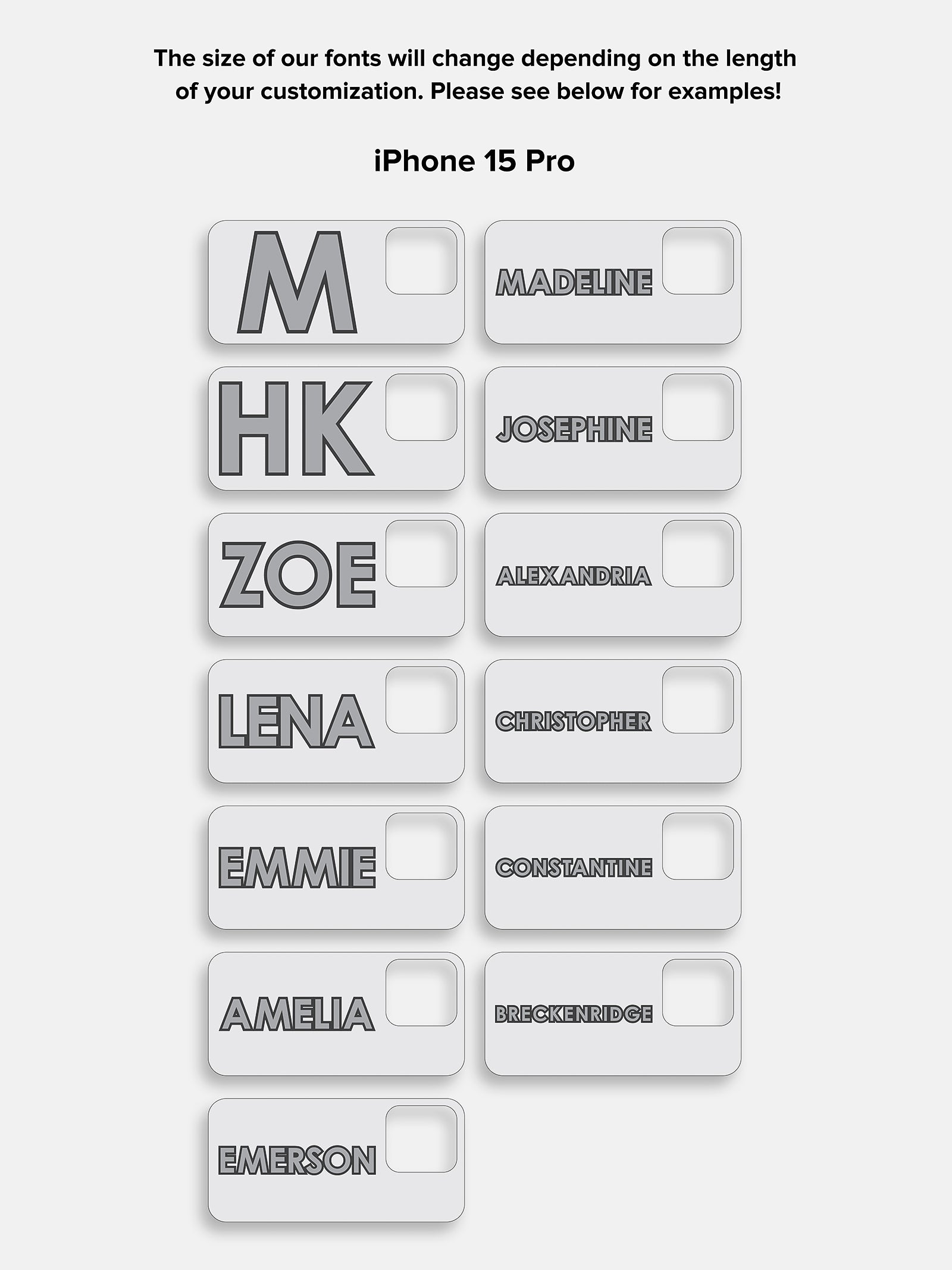 Block Font Custom iPhone Case - Beige/Brown - Image 23